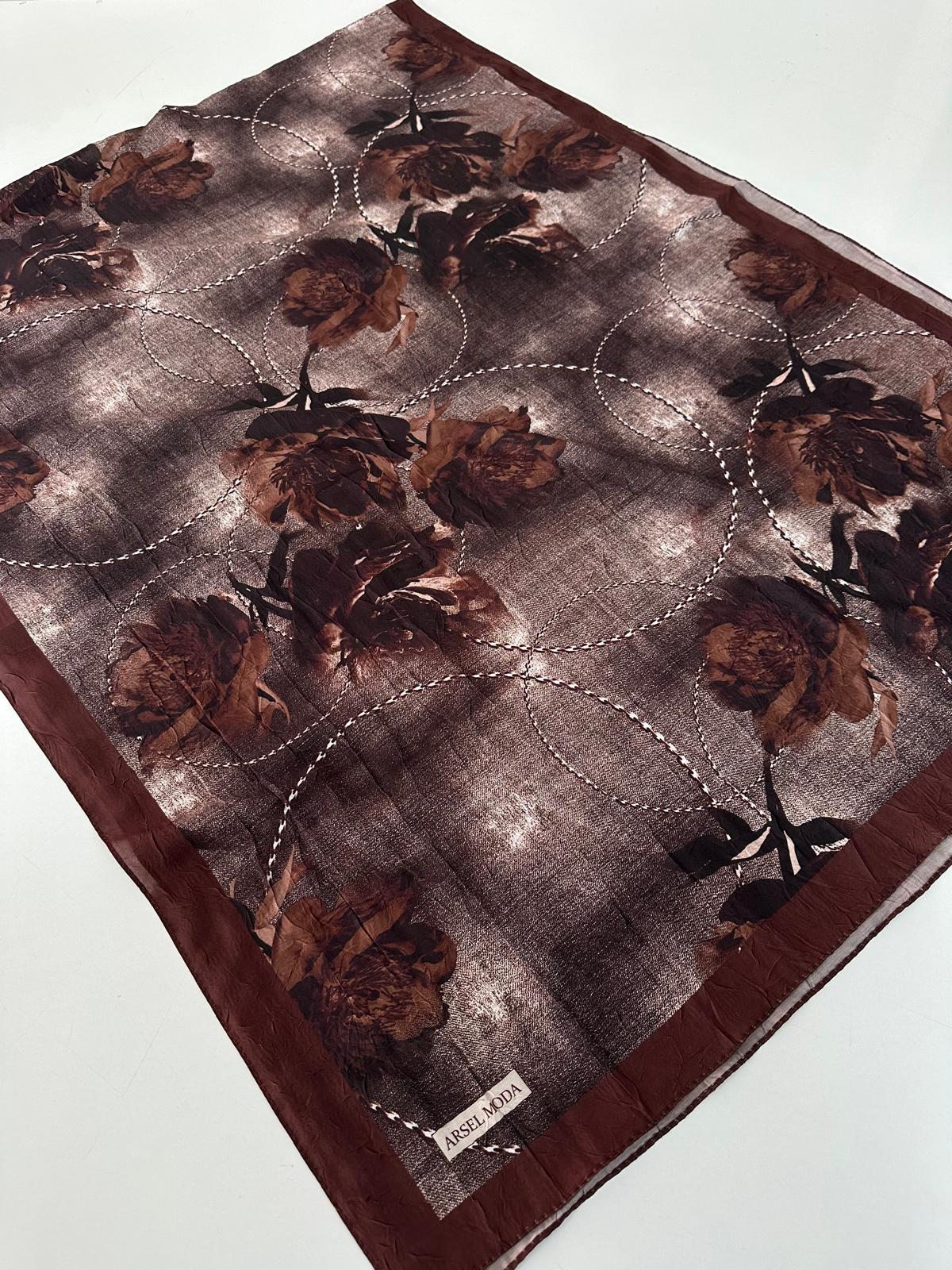 ARSEL MODA Desenli Kraş Şal BCA0107