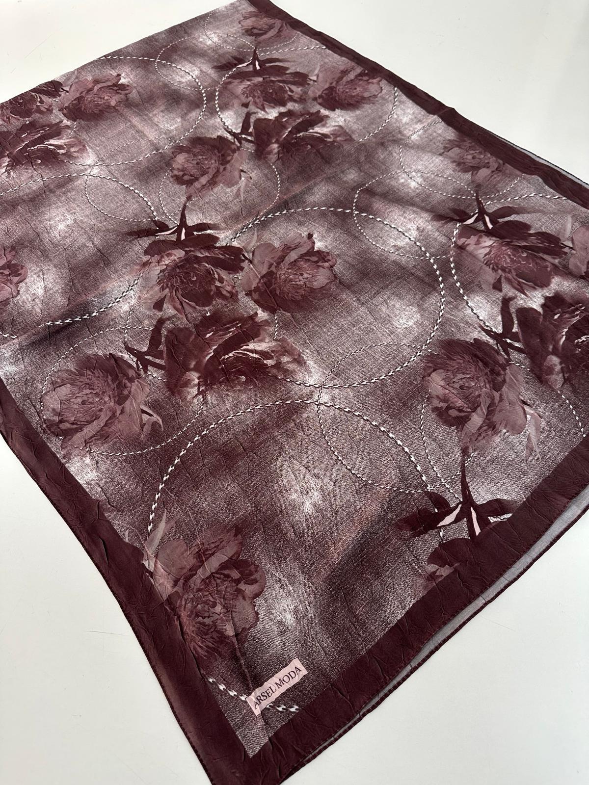 ARSEL MODA Desenli Kraş Şal BCA0119
