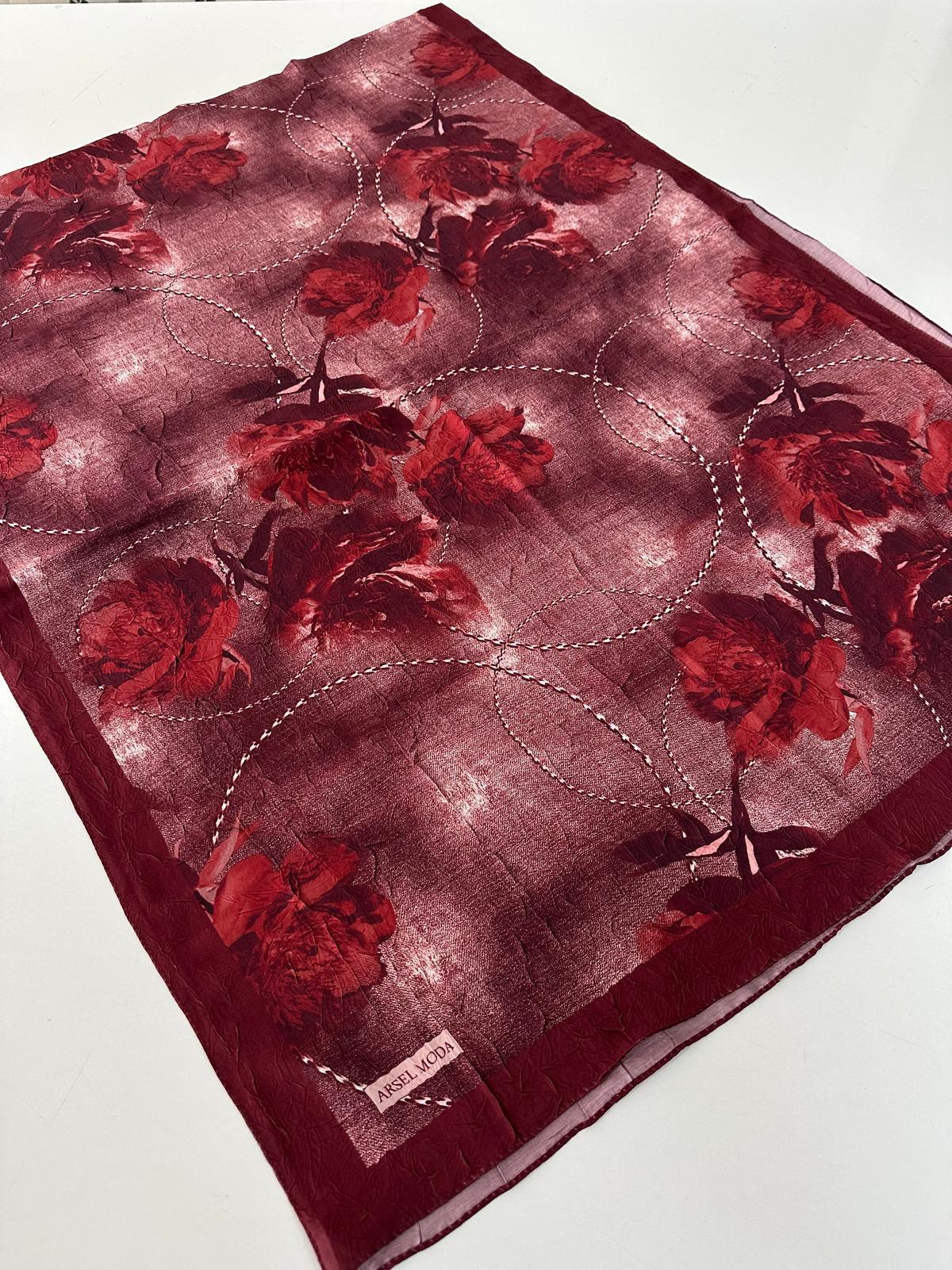 ARSEL MODA Desenli Kraş Şal BCA0120