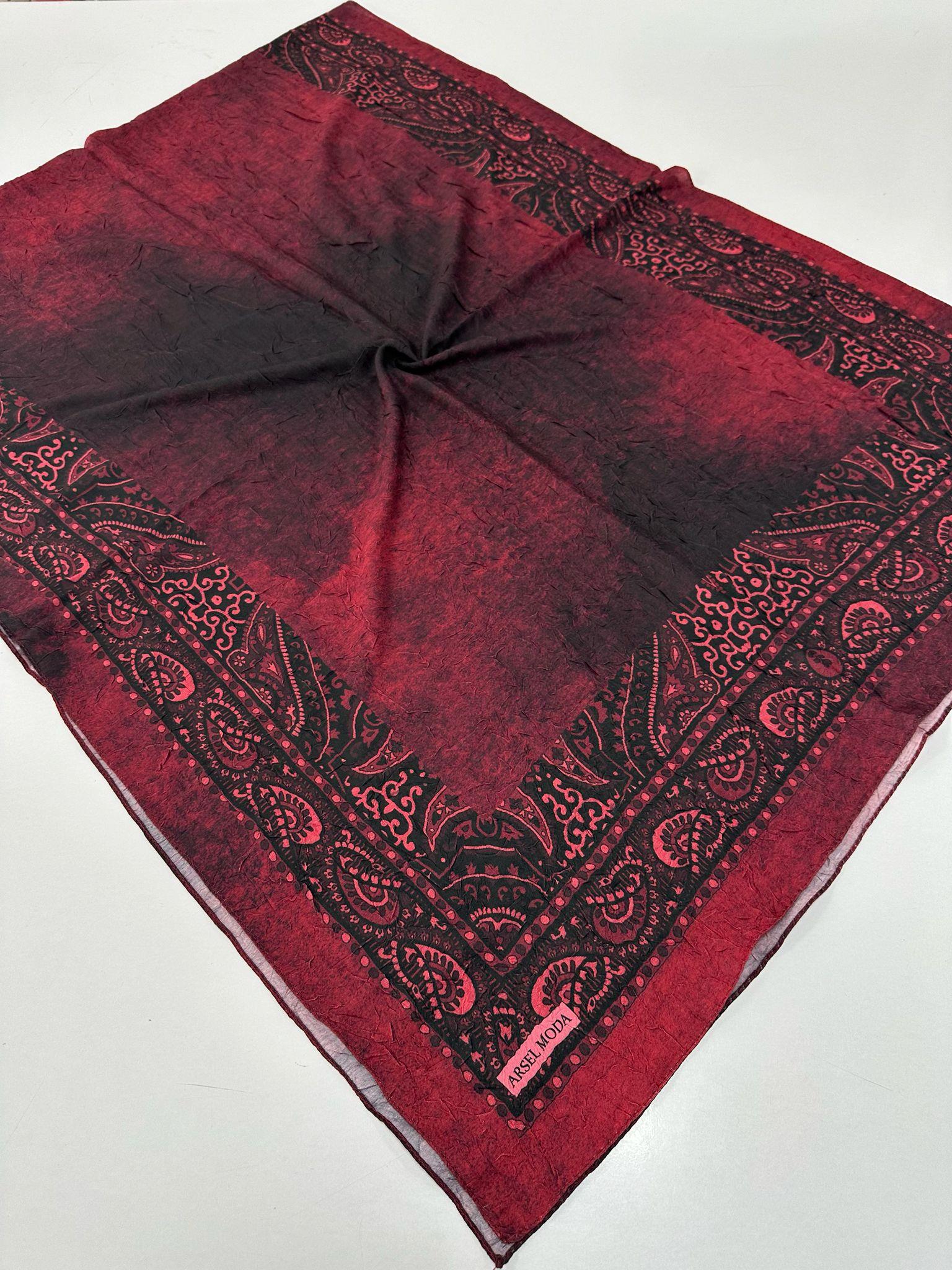 ARSEL MODA Desenli Kraş Şal BCA0602