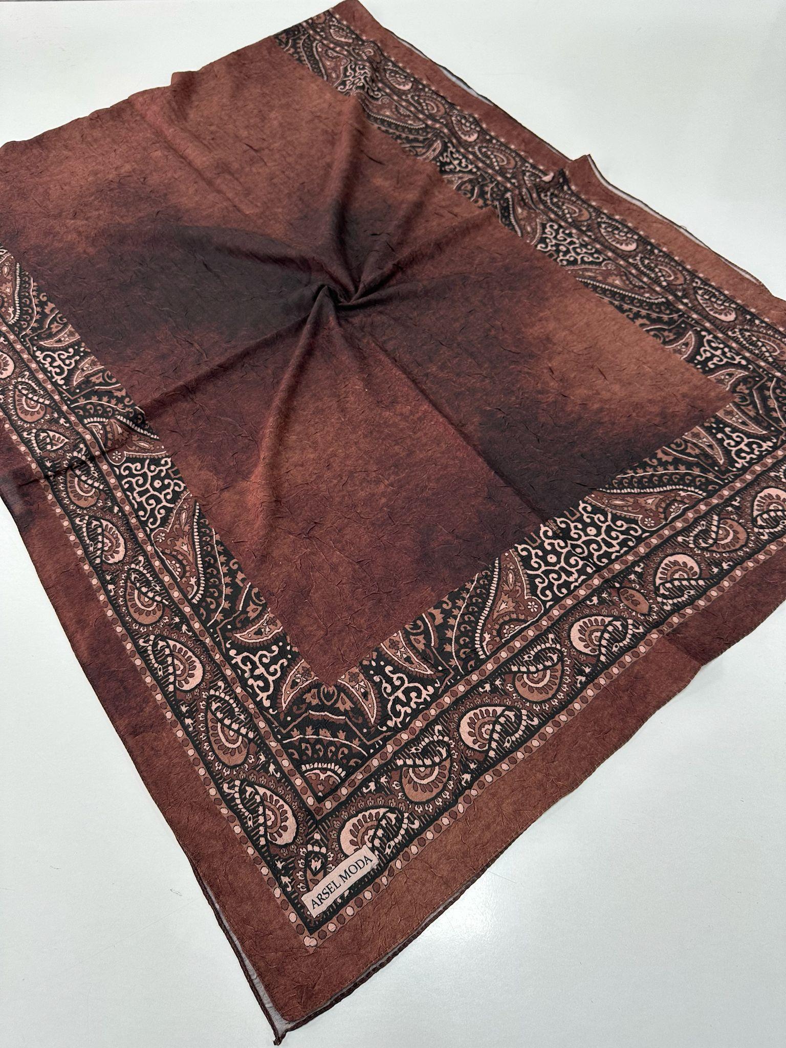 ARSEL MODA Desenli Kraş Şal BCA0611