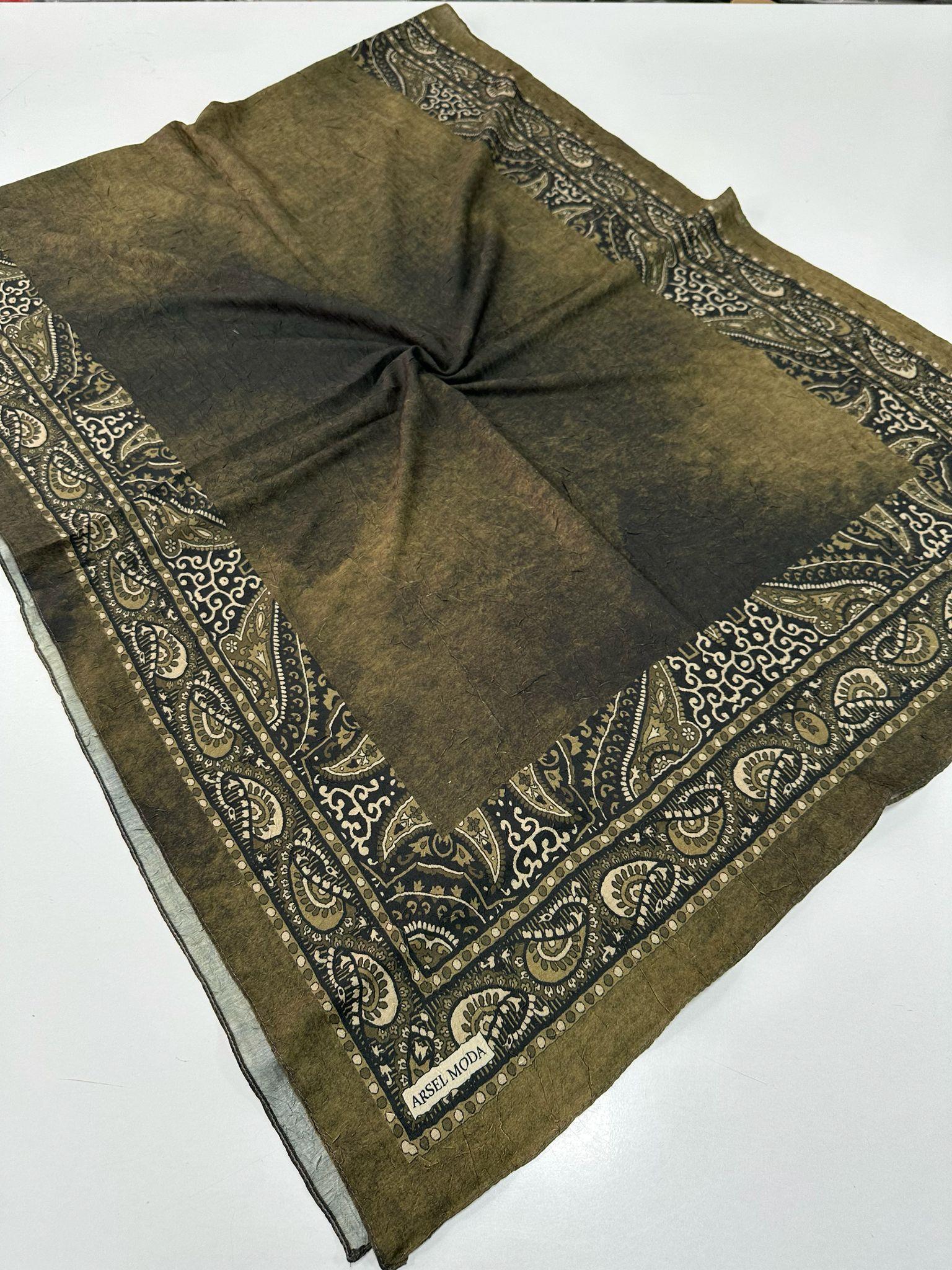 ARSEL MODA Desenli Kraş Şal BCA0614