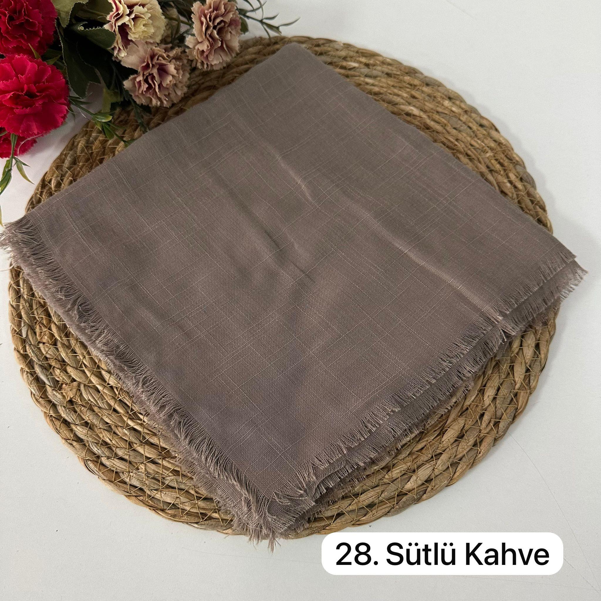 Arsel Moda Düz Renk Flamlı Eşarp Hardal KBR0528
