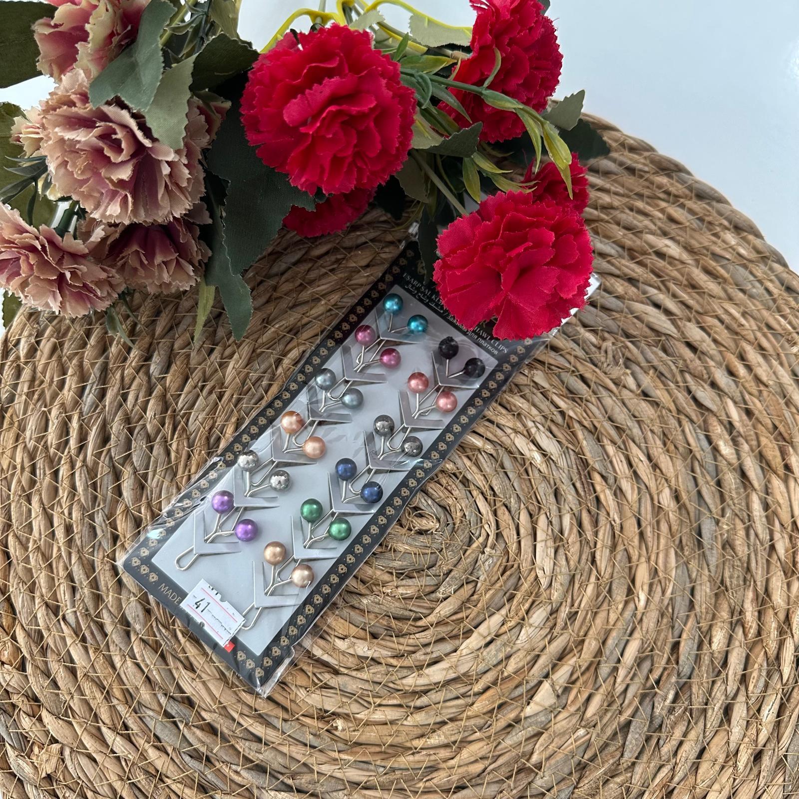 ArSel Moda Eşarp Aksesuar Şal Klipsi 12'li Paket BKD0141
