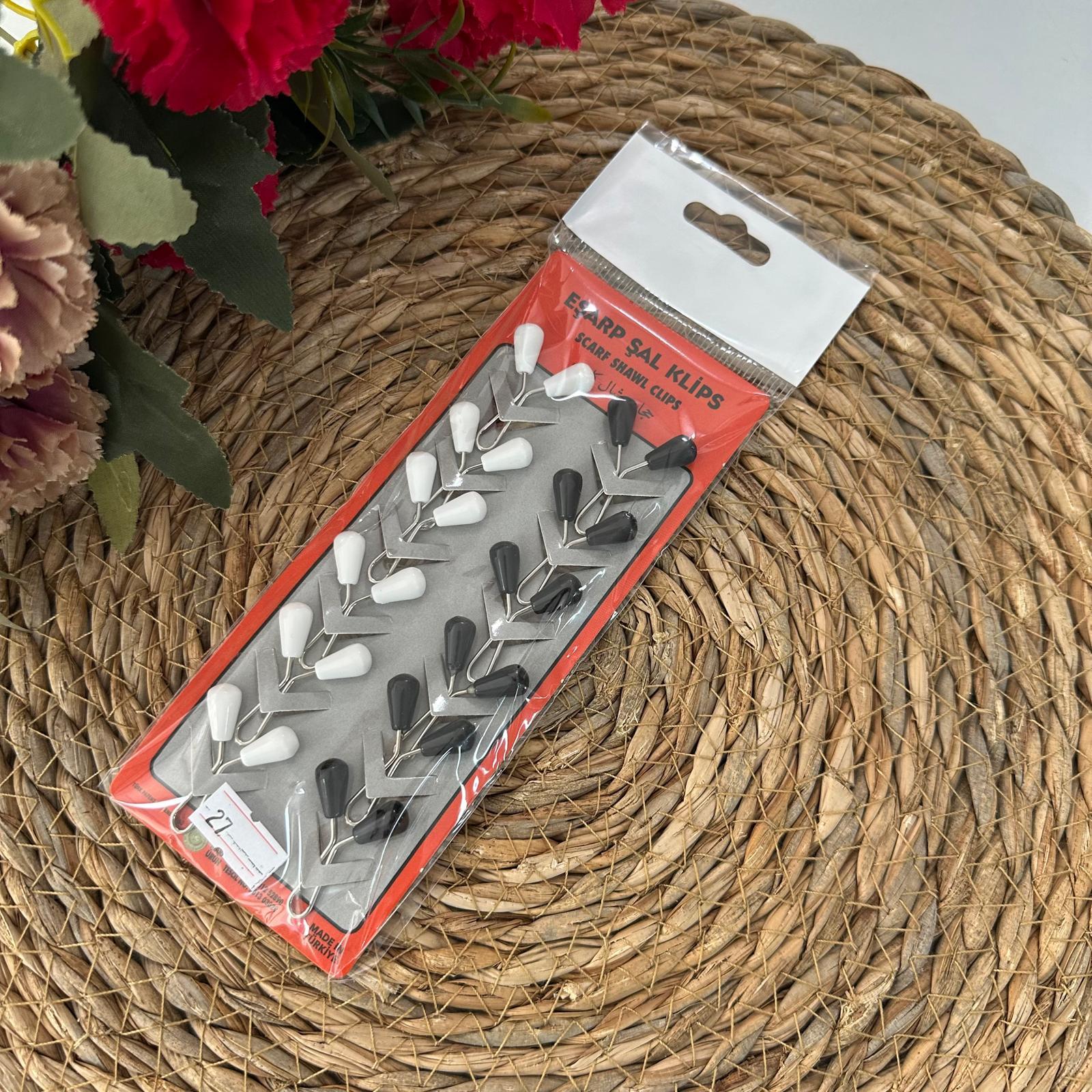 ArSel Moda Eşarp Aksesuar Şal Klipsi 12'li Paket BKD0127