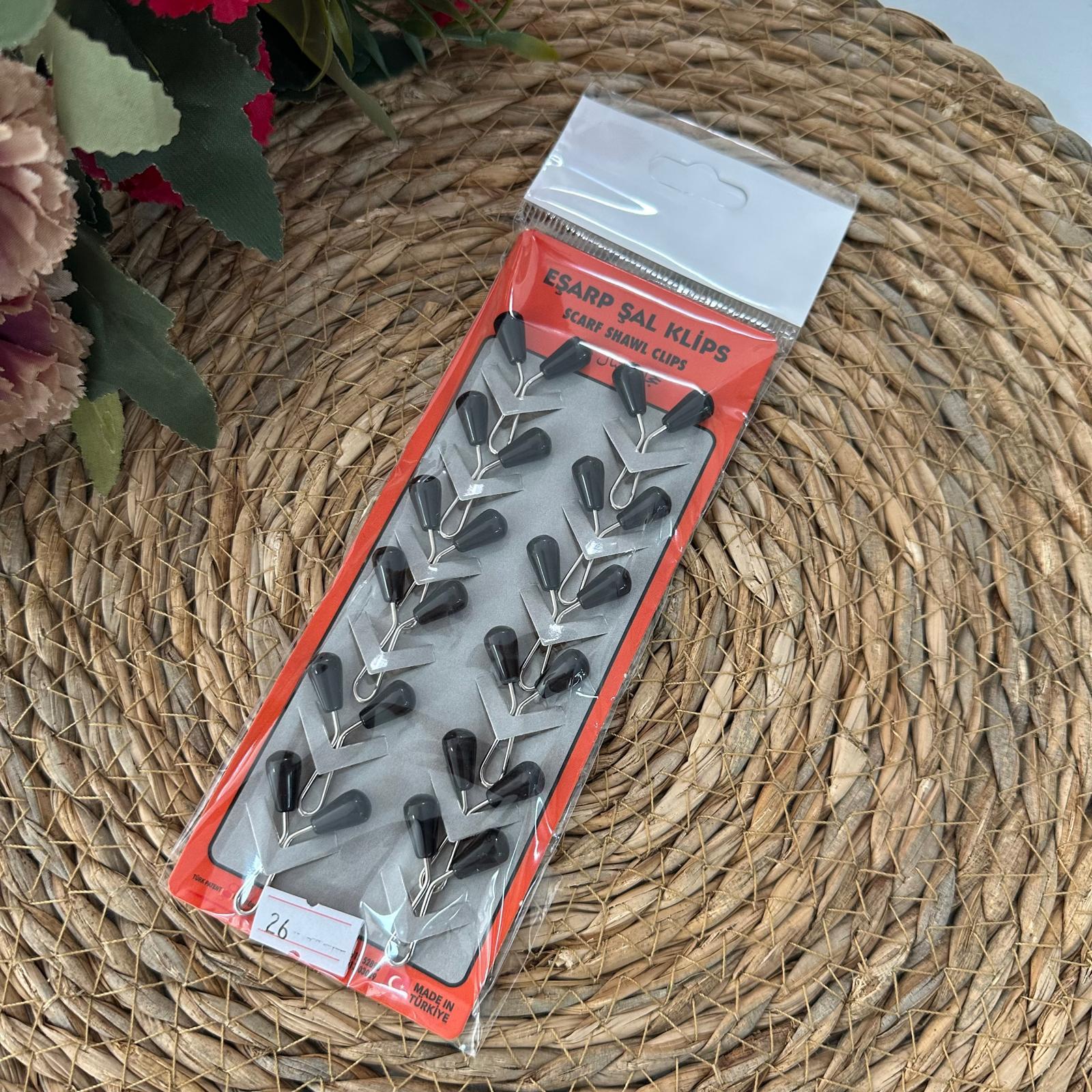 ArSel Moda Eşarp Aksesuar Şal Klipsi 12'li Paket BKD0126