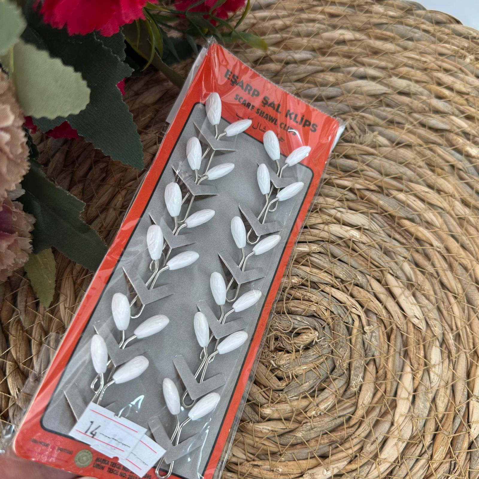 ArSel Moda Eşarp Aksesuar Şal Klipsi 12'li Paket BKD0114