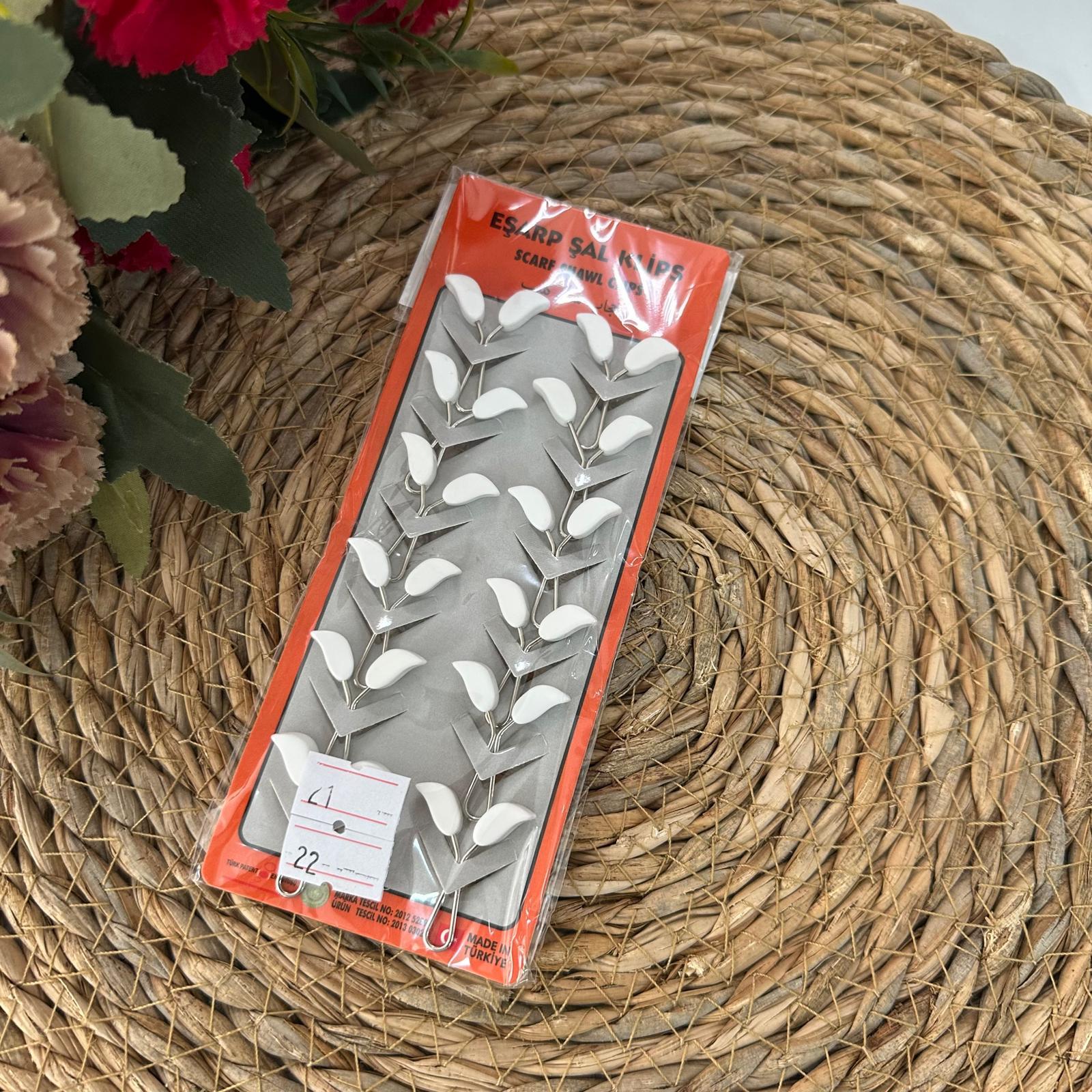 ArSel Moda Eşarp Aksesuar Şal Klipsi 12'li Paket BKD0122