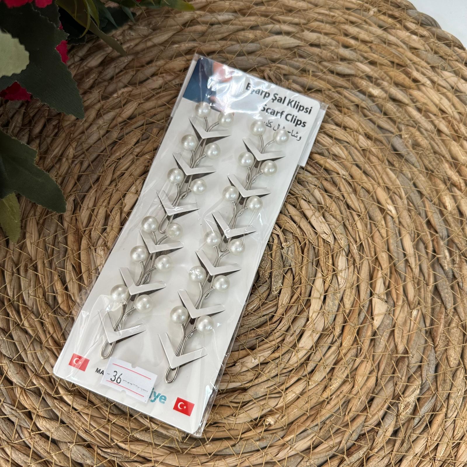 ArSel Moda Eşarp Aksesuar Şal Klipsi 12'li Paket BKD0136