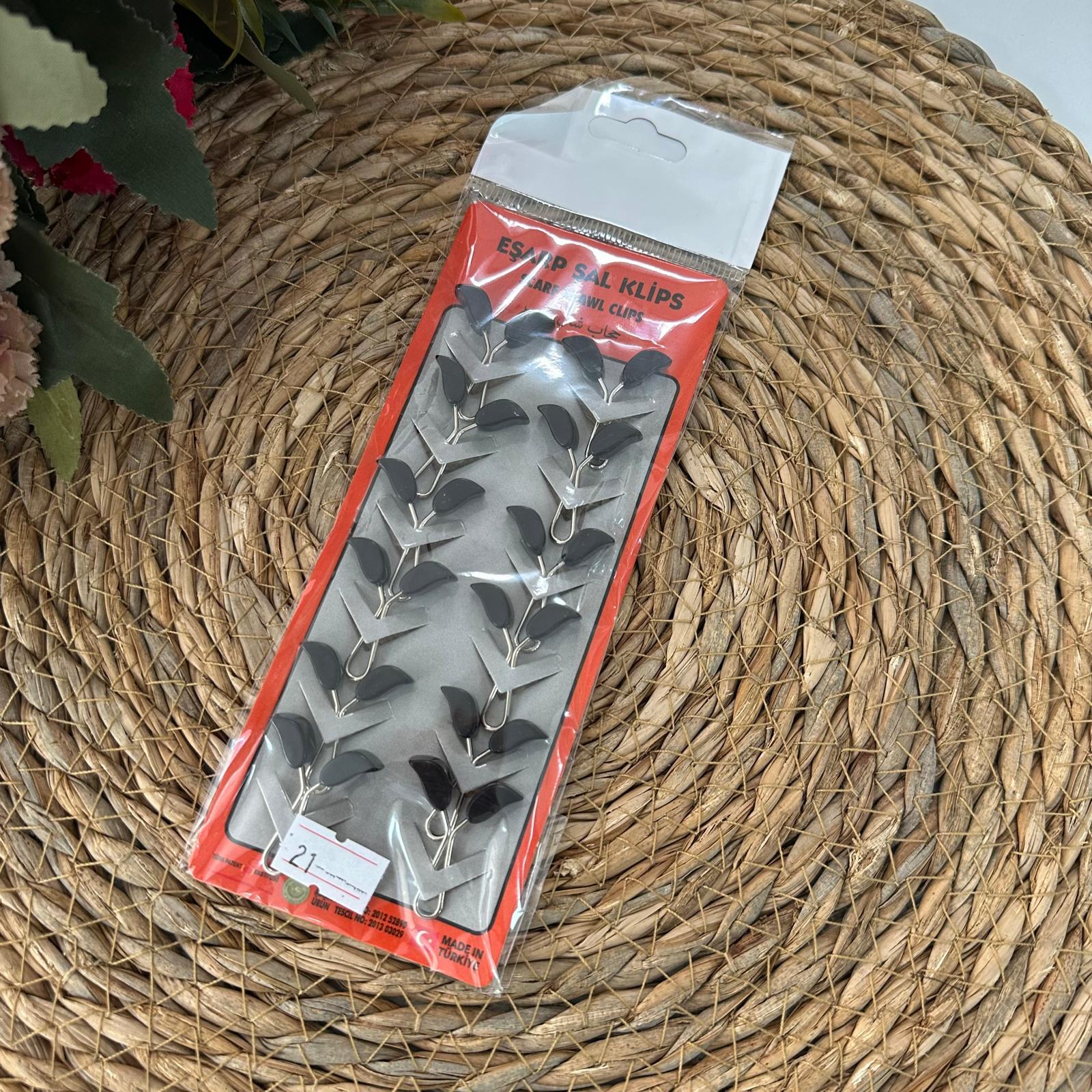 ArSel Moda Eşarp Aksesuar Şal Klipsi 12'li Paket BKD0121