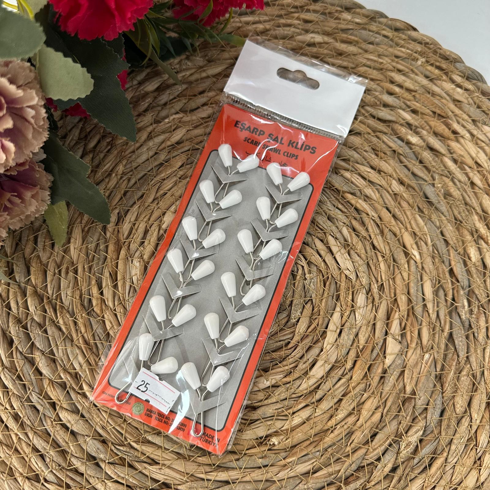ArSel Moda Eşarp Aksesuar Şal Klipsi 12'li Paket BKD0125