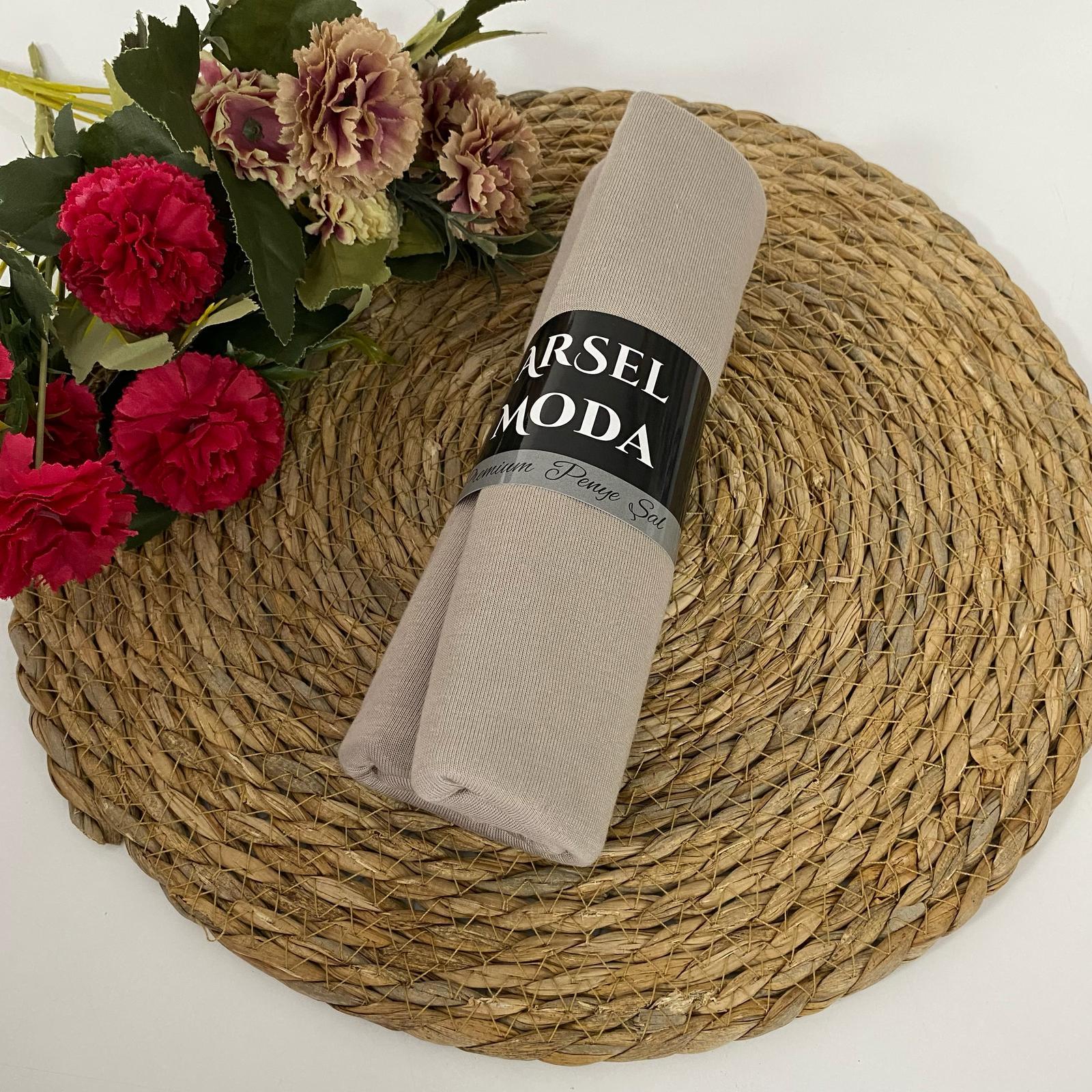 ArSel Moda Penye Şal Açık Vizon LPSA72