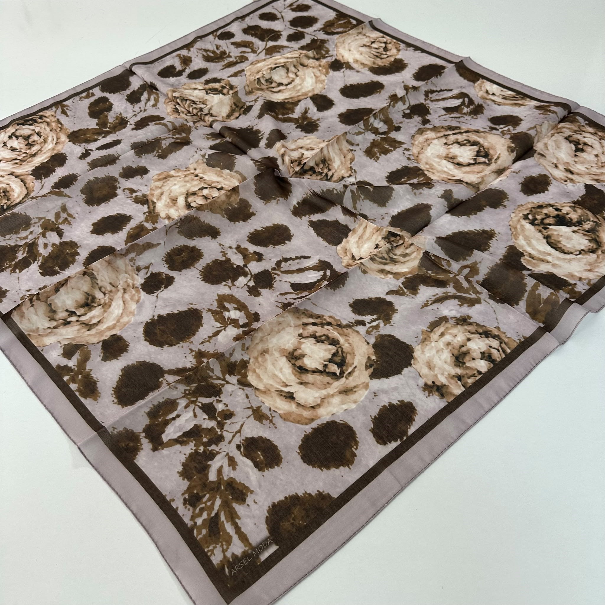 ARSEL MODA Soft Pamuklu Eşarp İtalyan Dikişli LRB7302