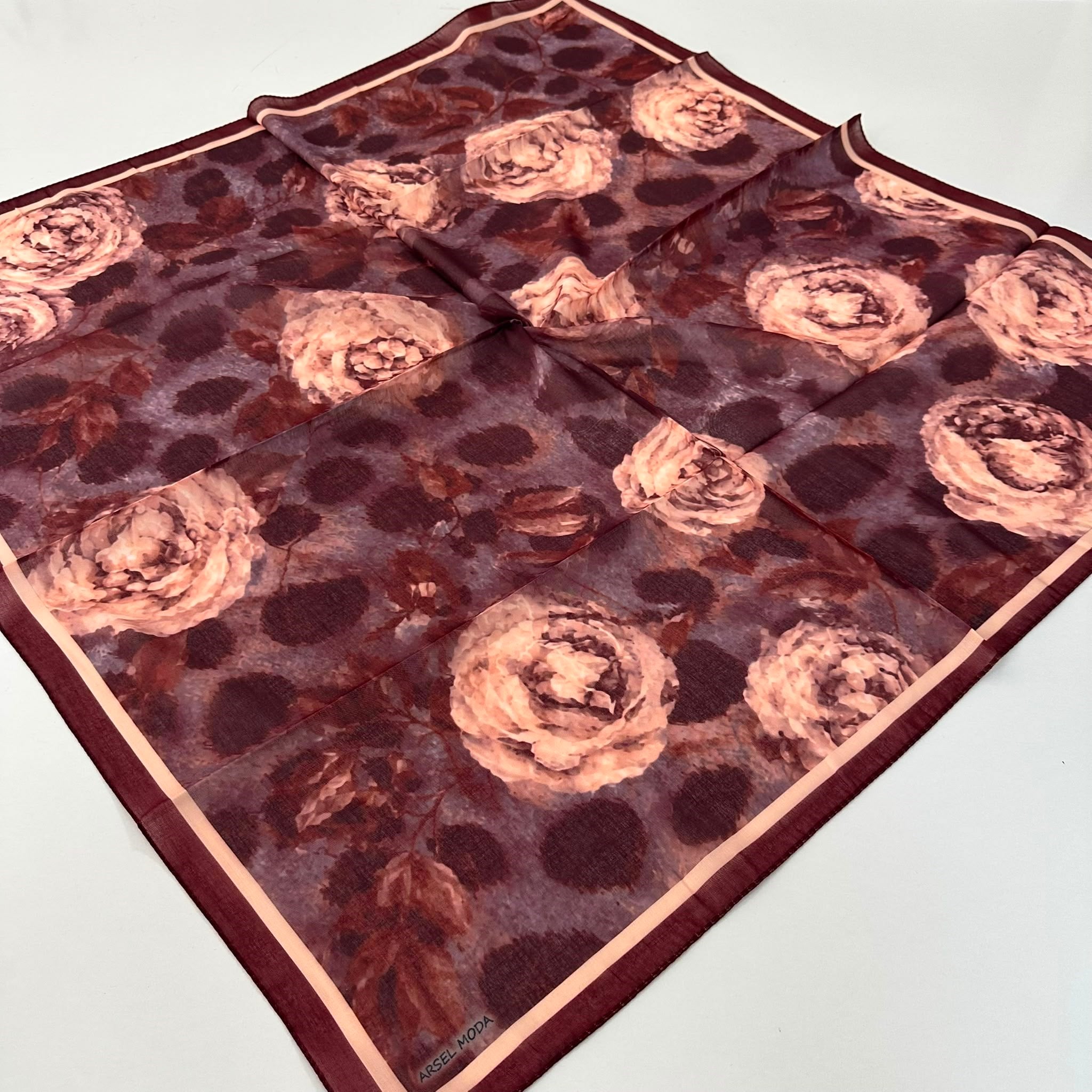 ARSEL MODA Soft Pamuklu Eşarp İtalyan Dikişli LRB7313