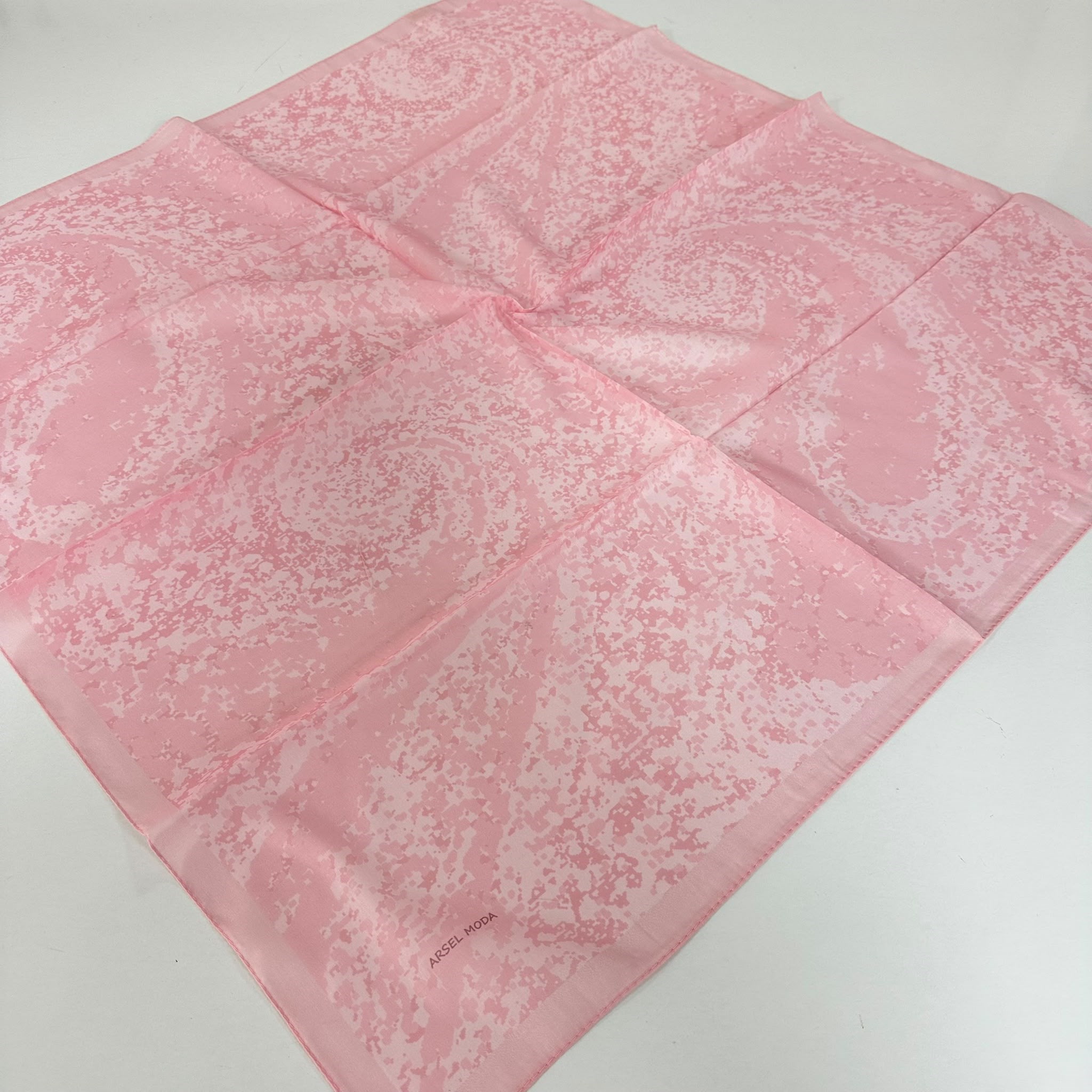 ARSEL MODA Soft Pamuklu Eşarp İtalyan Dikişli Pembe Serisi  LRB6910
