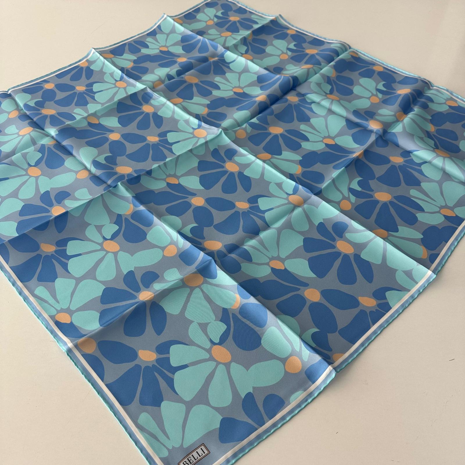 BELLİ Saf Twill İpek Eşarp  Yeni Sezon Sura İpek PKX0603
