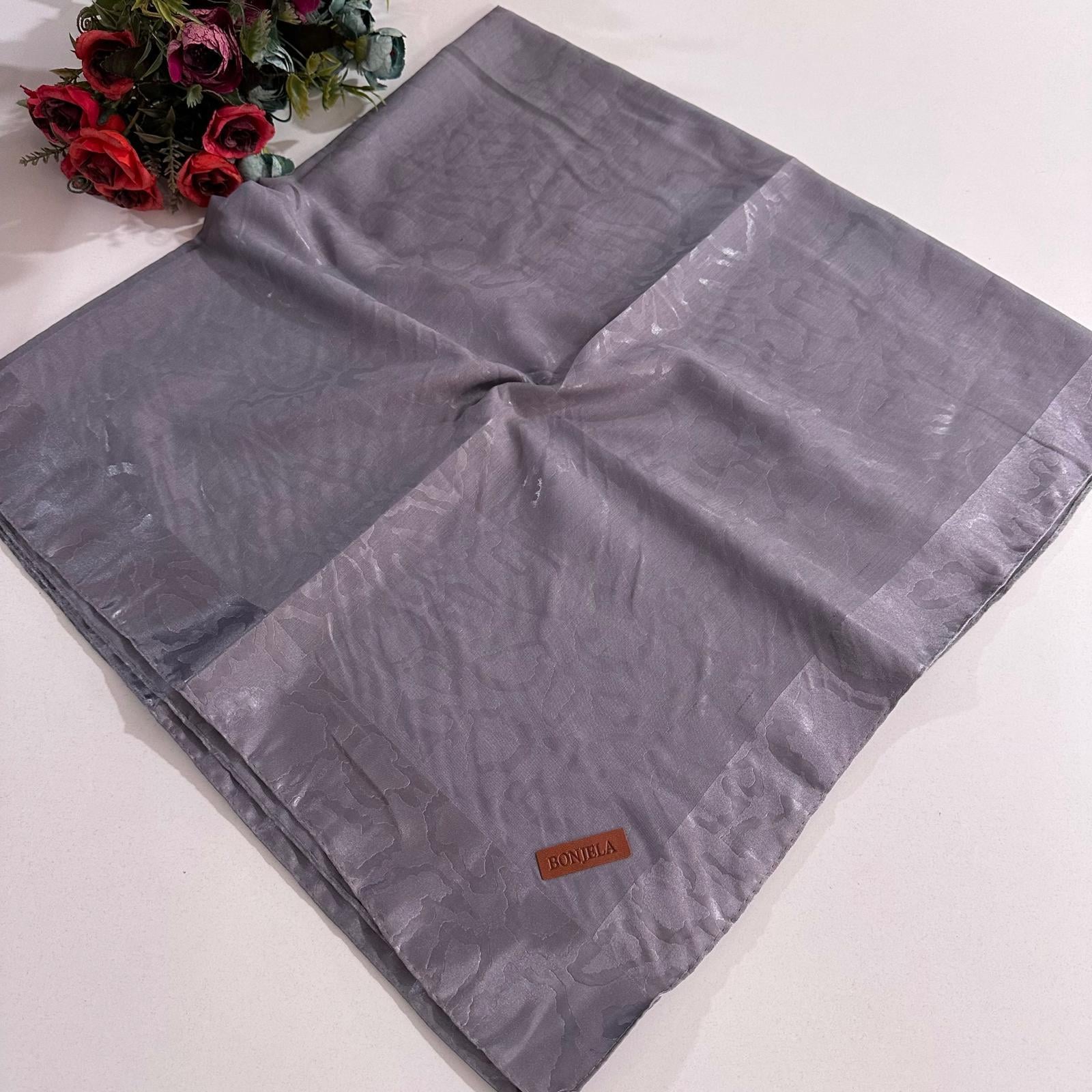 Bonjela Lento Eşarp Leopar Desen Gri LNT0211