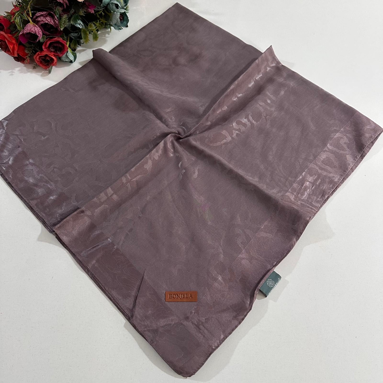 Bonjela Lento Eşarp Leopar Desen Kuru Gül LNT0235