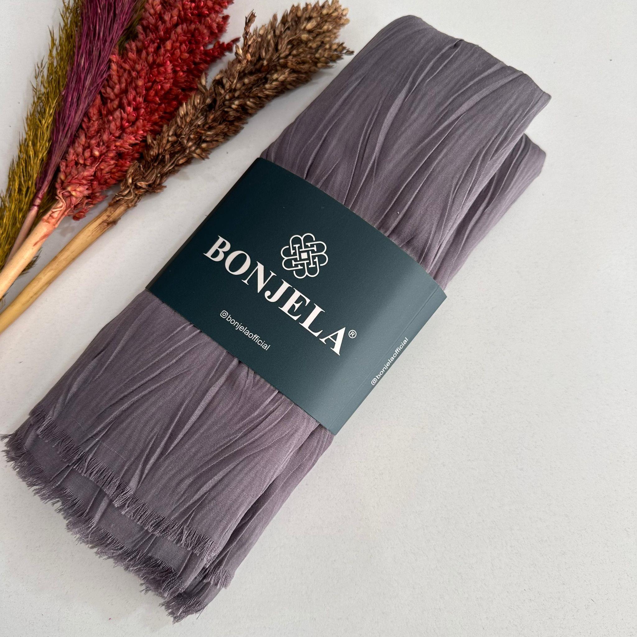 Bonjela Pliseli Bambu Şal Soft Lila PBS0204