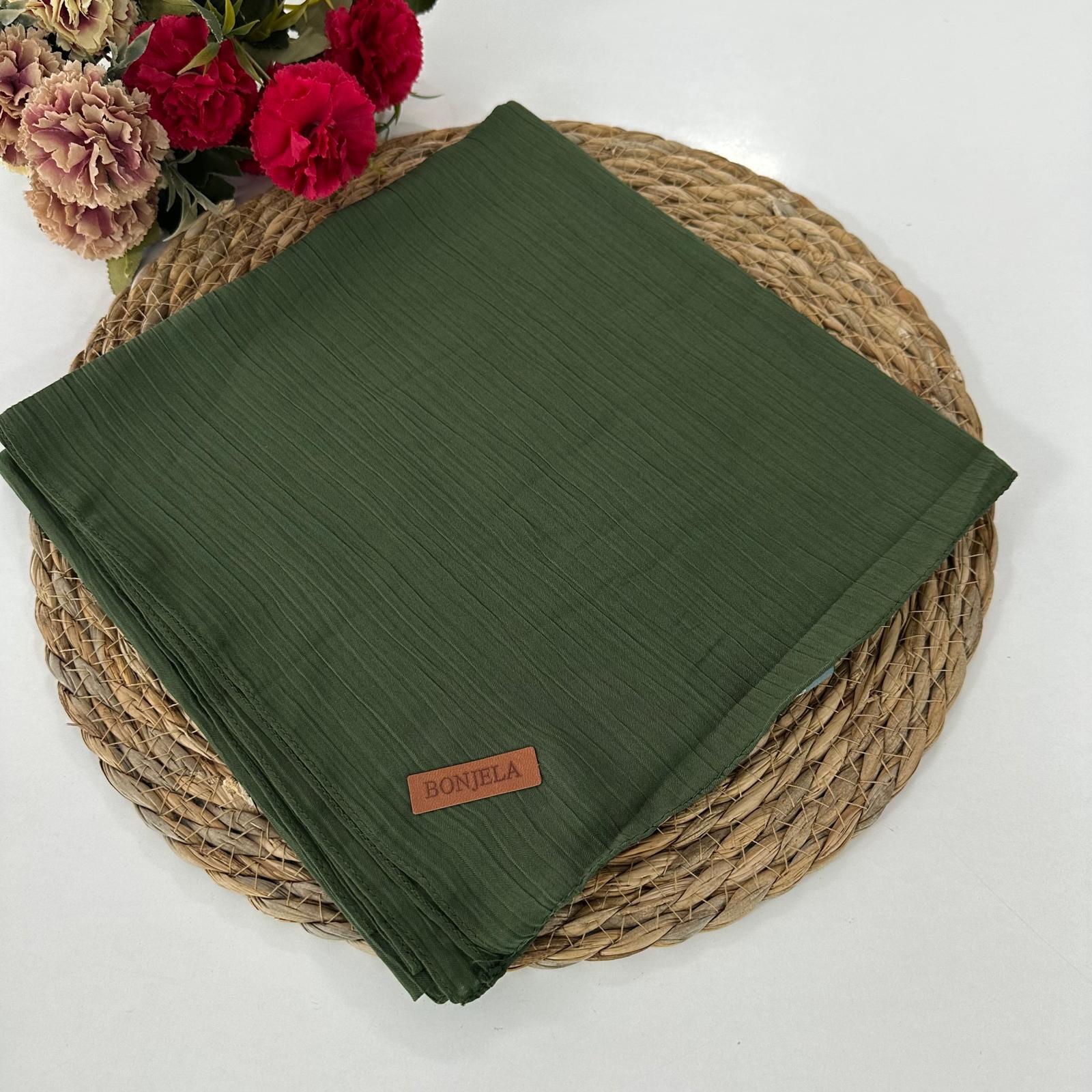 Bonjela Soft Krinkıl Eşarp Açık Yeşil NSY0210