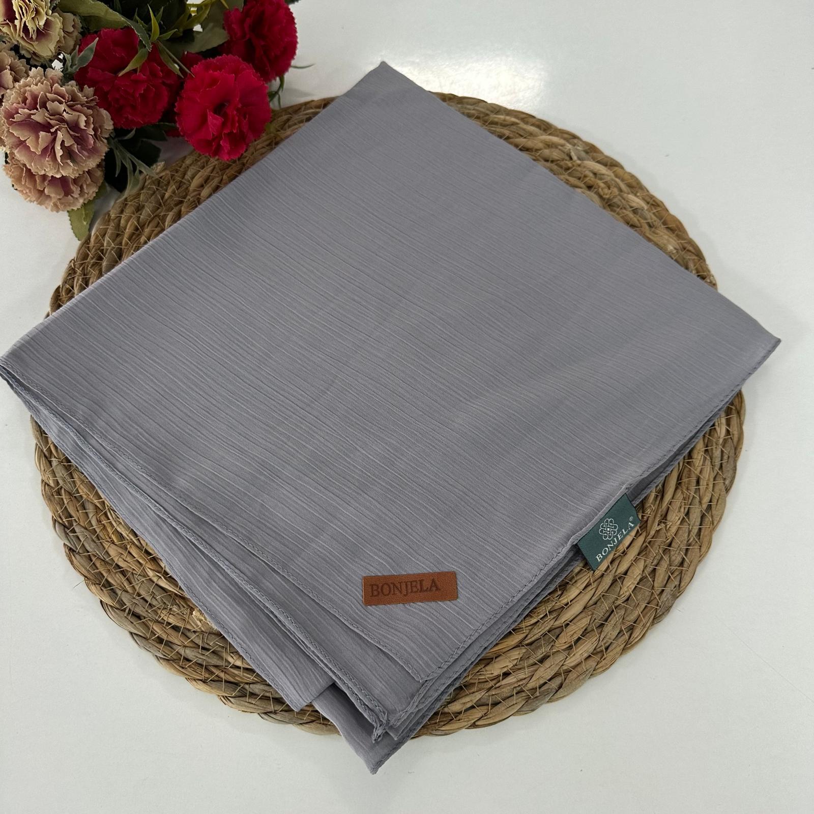 Bonjela Soft Krinkıl Eşarp Gümüş NSY0220