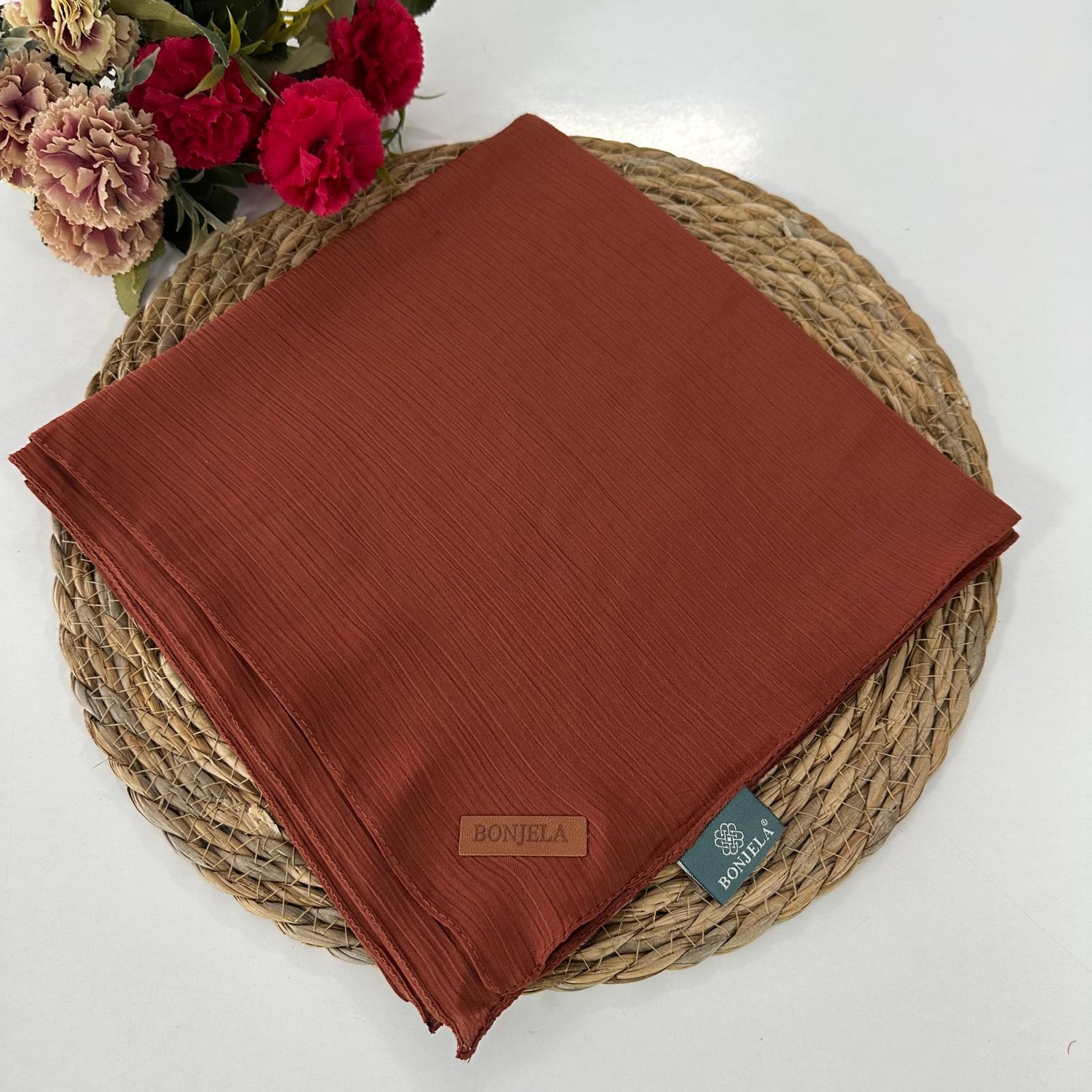 Bonjela Soft Krinkıl Eşarp Taba NSY0225