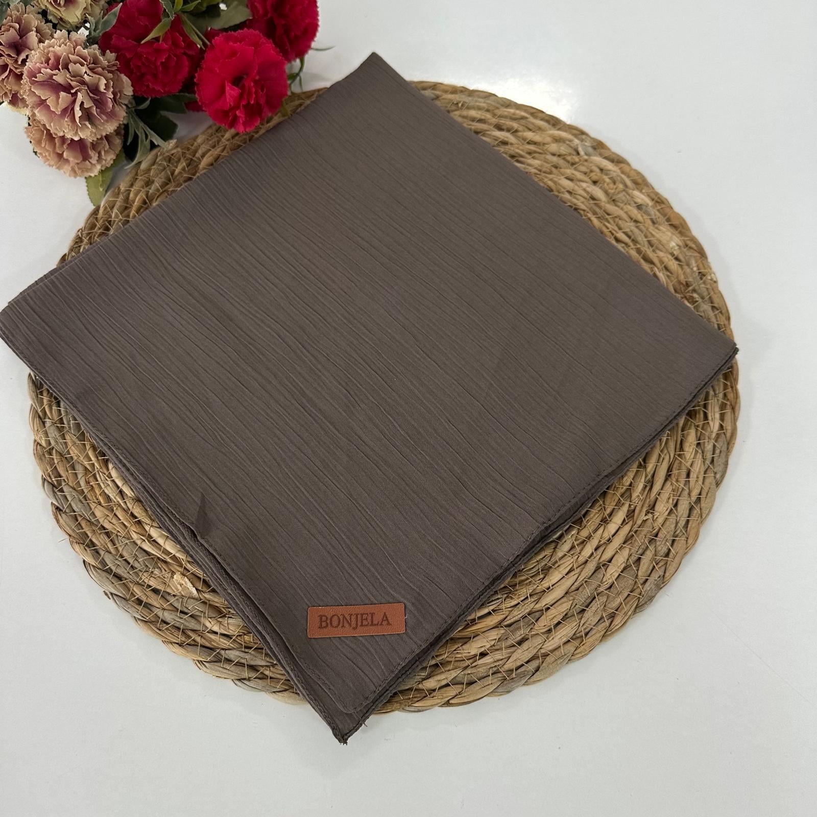 Bonjela Soft Krinkıl EşarpToprak NSY0229