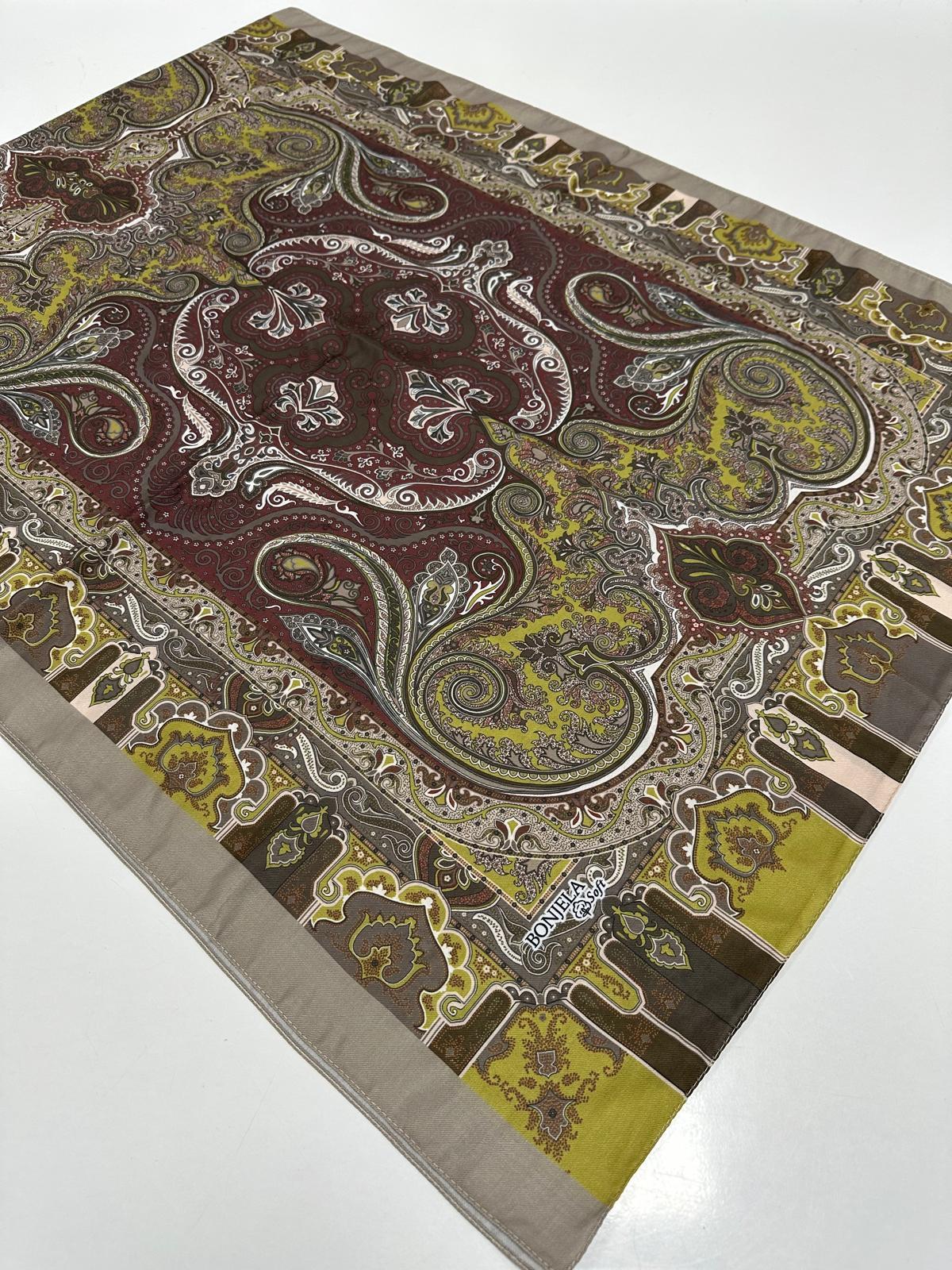 Bonjela Soft Pamuklu Şal Etro Desen LBS1710