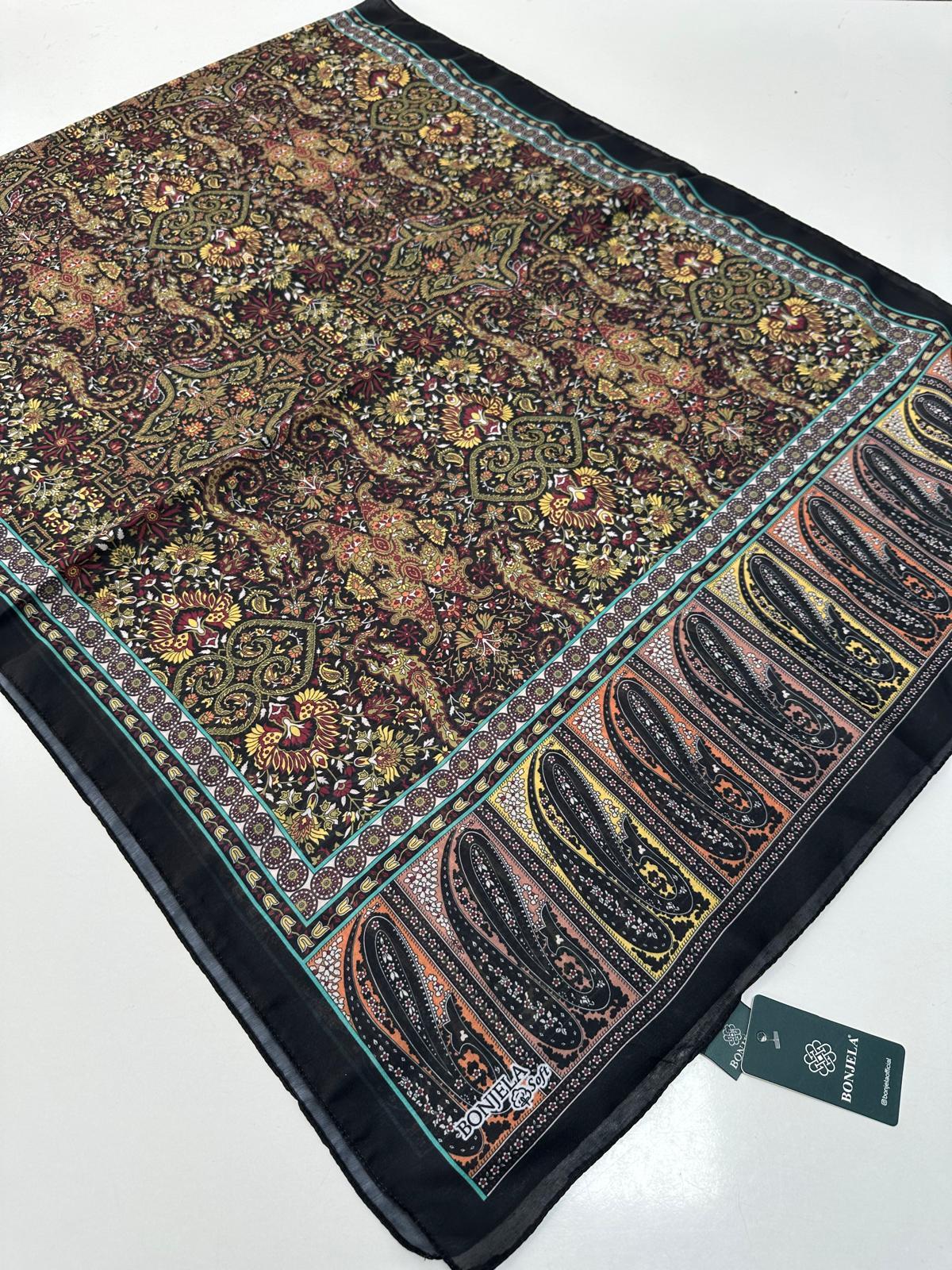 Bonjela Soft Pamuklu Şal Etro Desen LBS1806