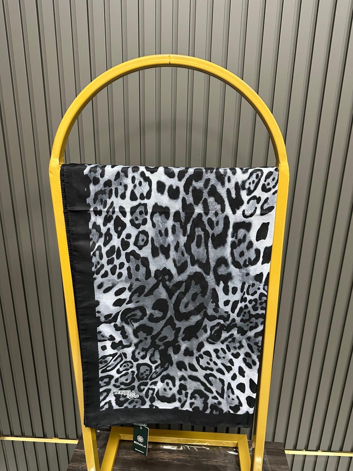 Bonjela Soft Pamuklu Şal Leopar Desen LBS1017
