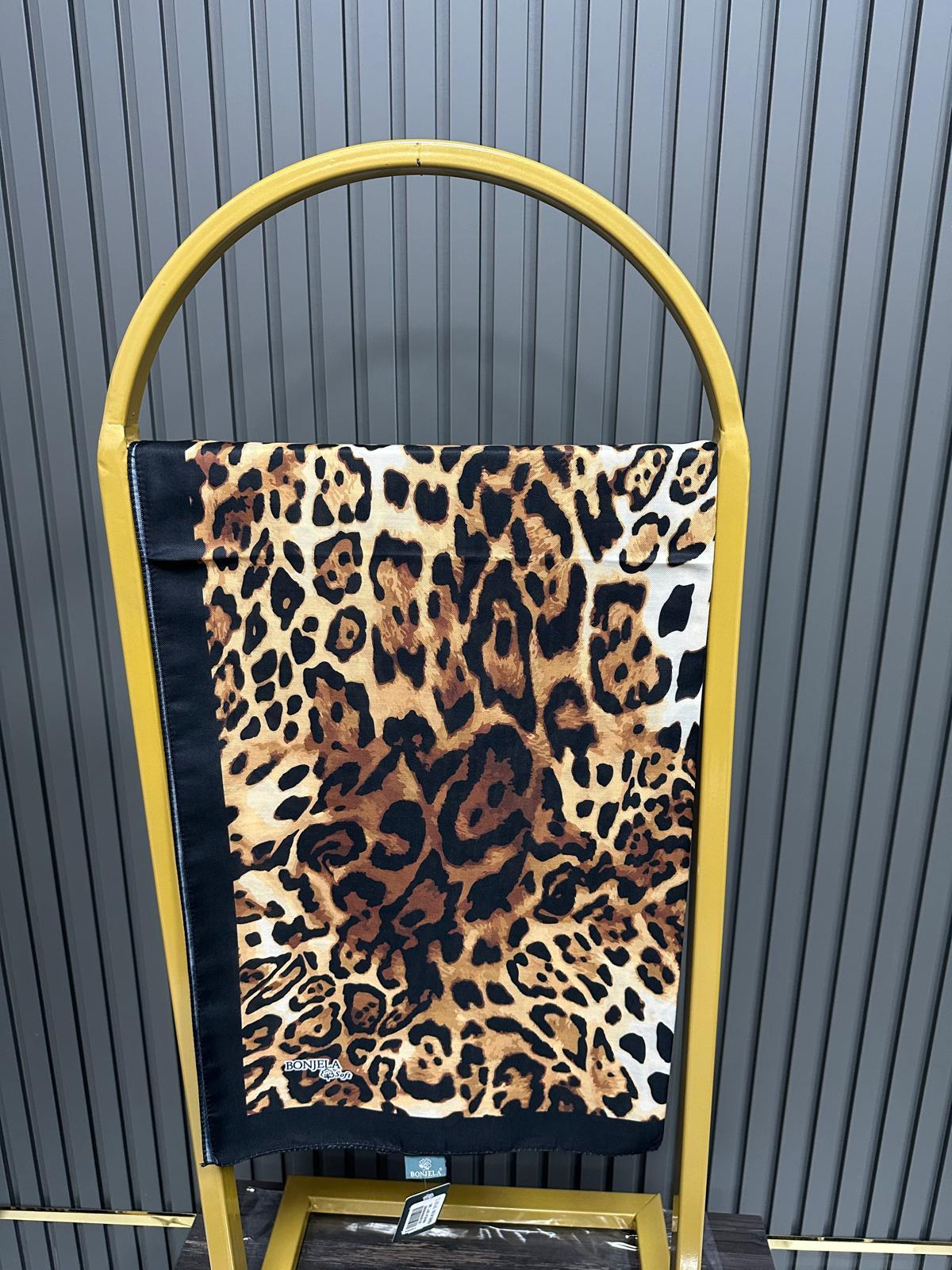 Bonjela Soft Pamuklu Şal Leopar Desen LBS1009
