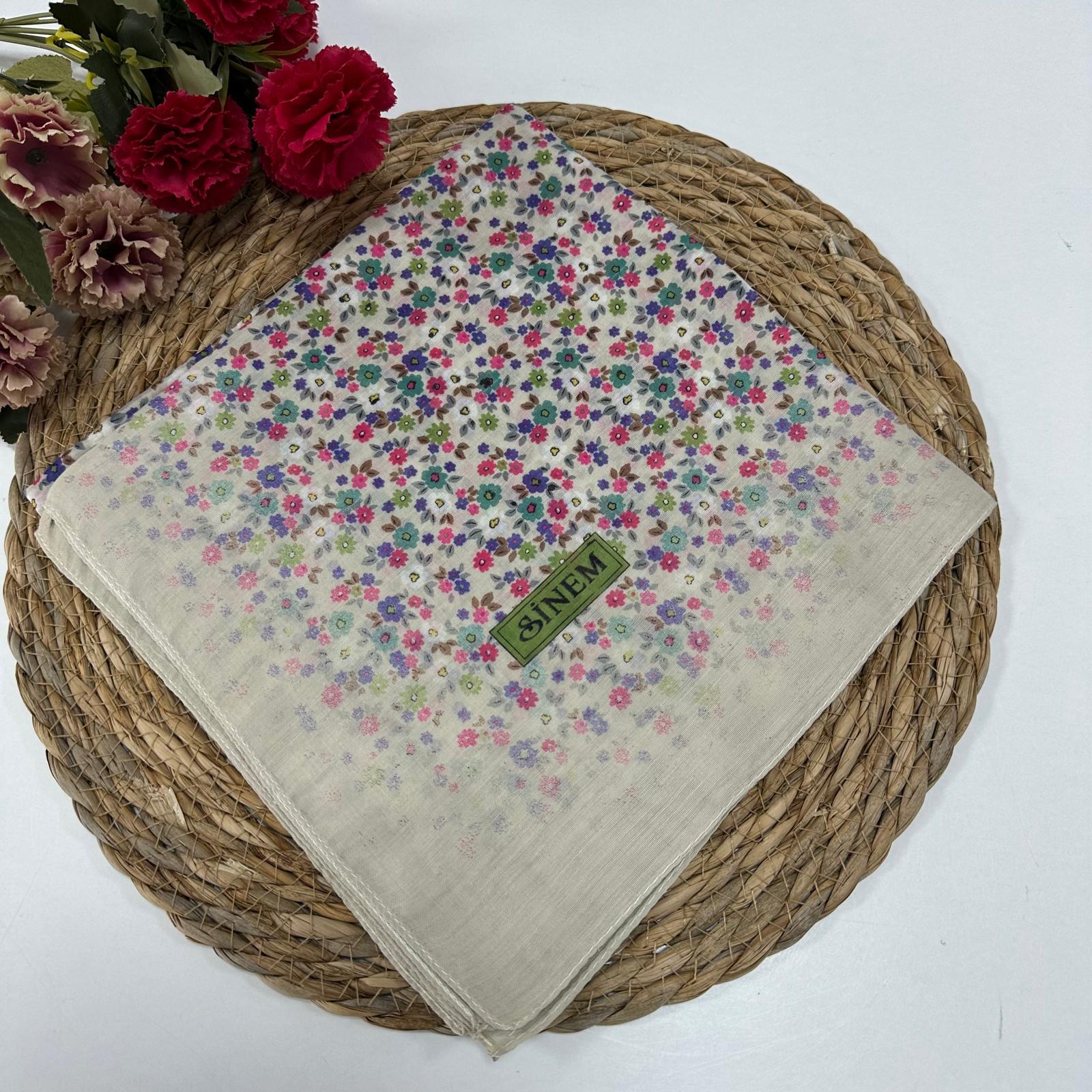 Çiçekli Dikişli Yazma DY0402