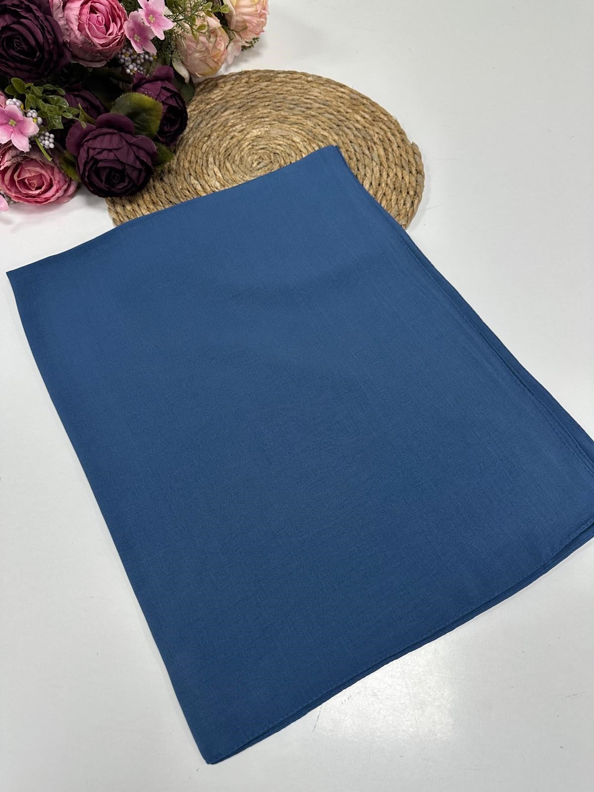 Doğal Bambu Şal Mavi SWL0112