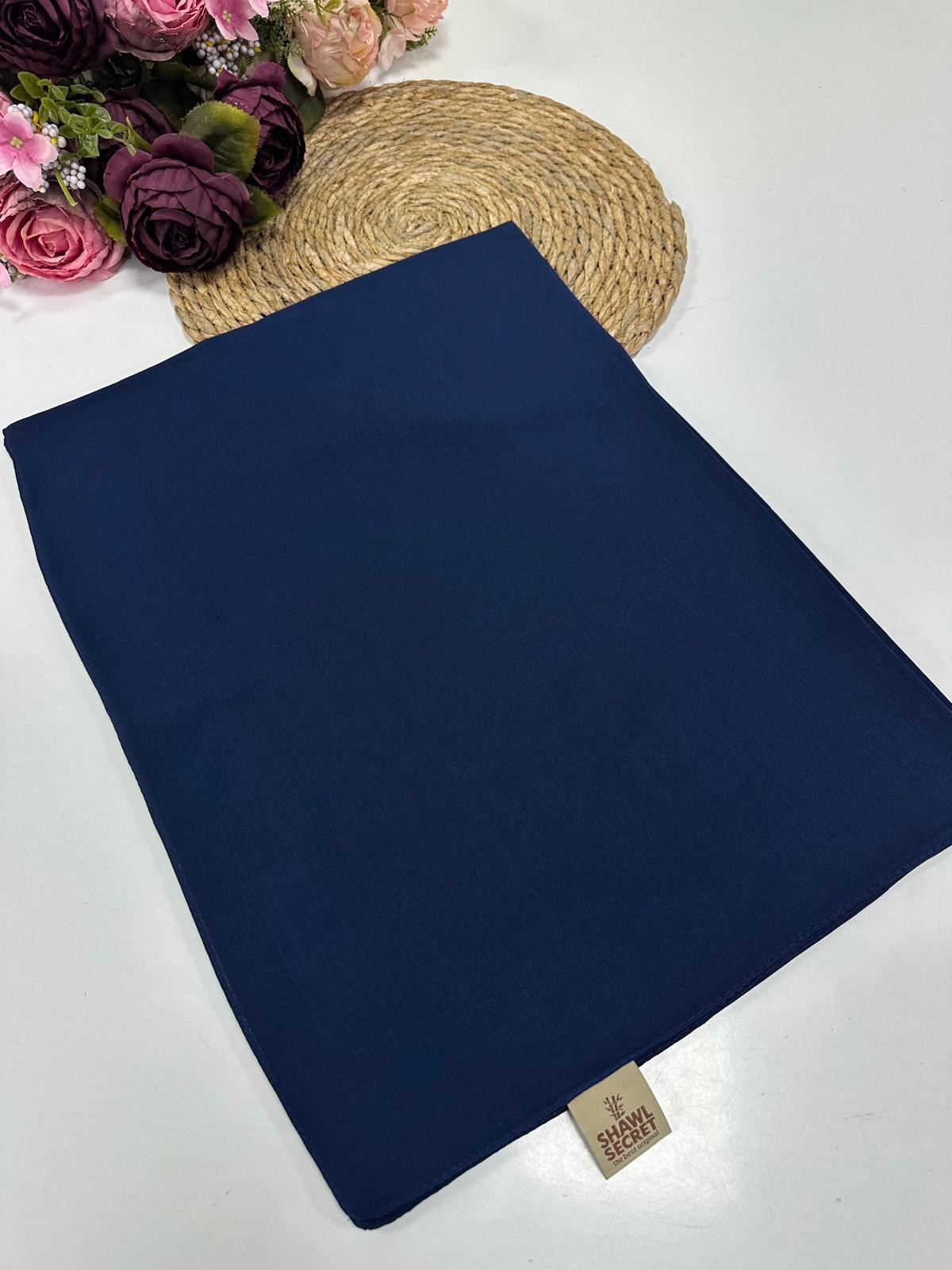 Doğal Bambu Şal Saks Mavi SWL0108
