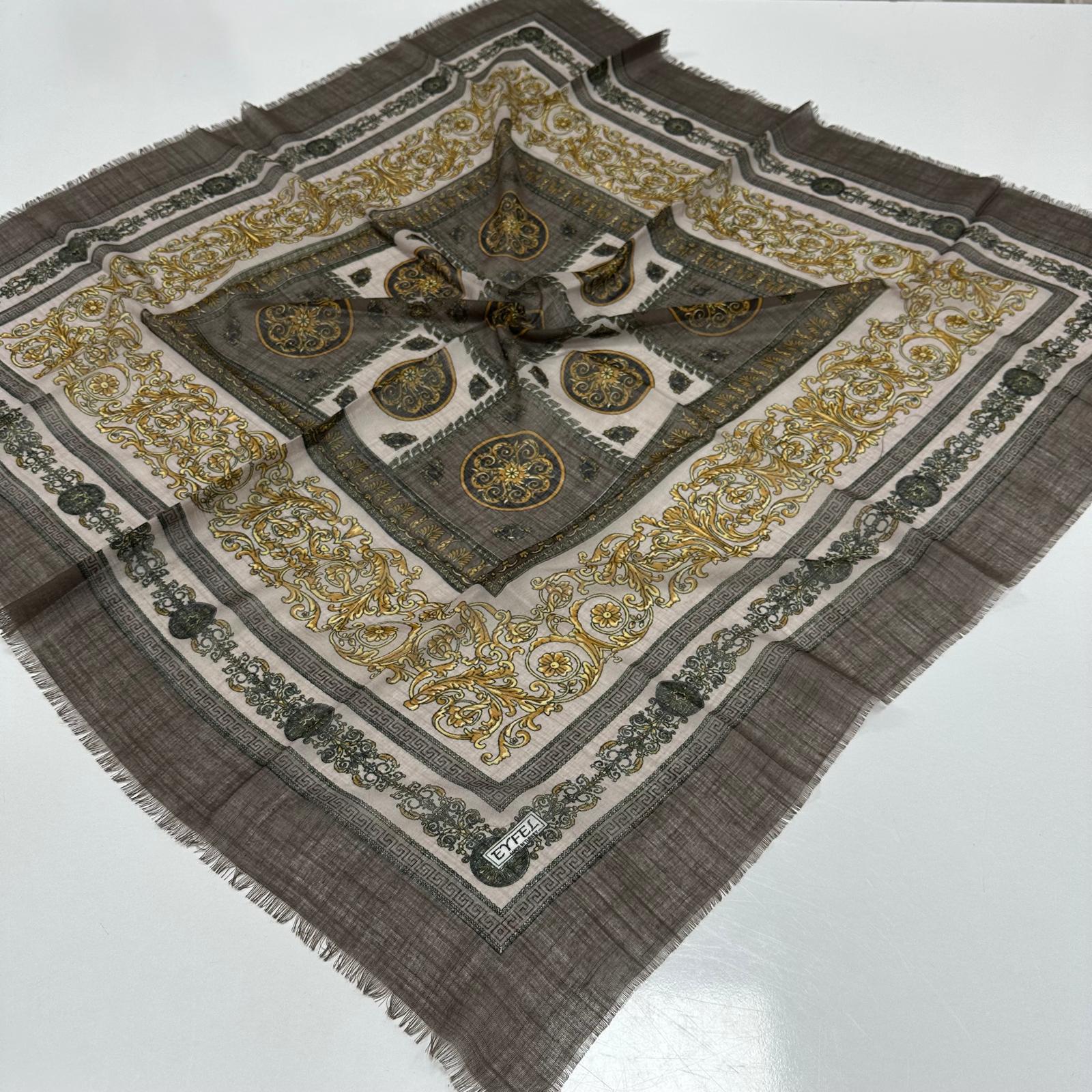 Eyfel Flamlı Pamuklu Eşarp PFE3701