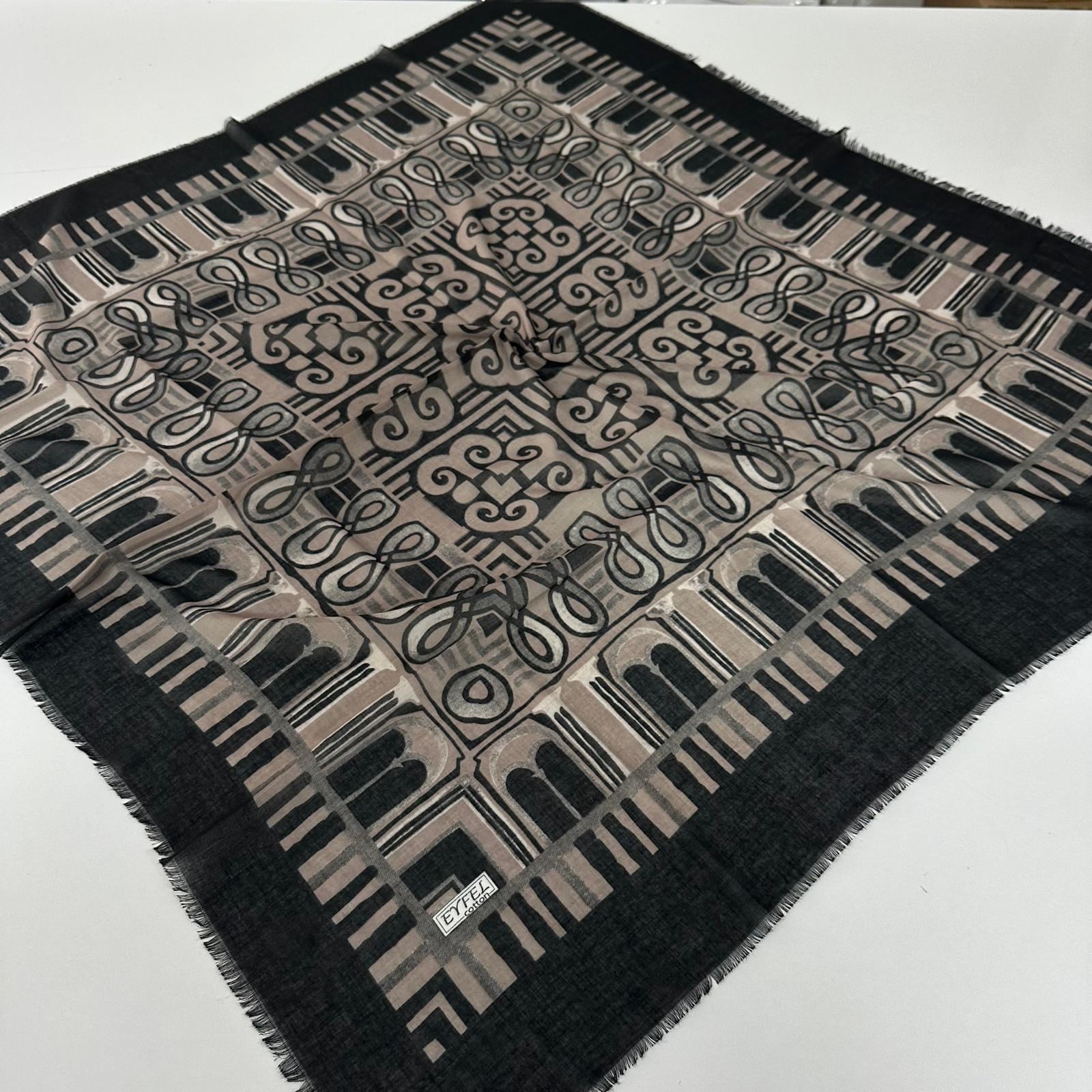 Eyfel Yazlık Çekme Koton Eşarp PFC1001