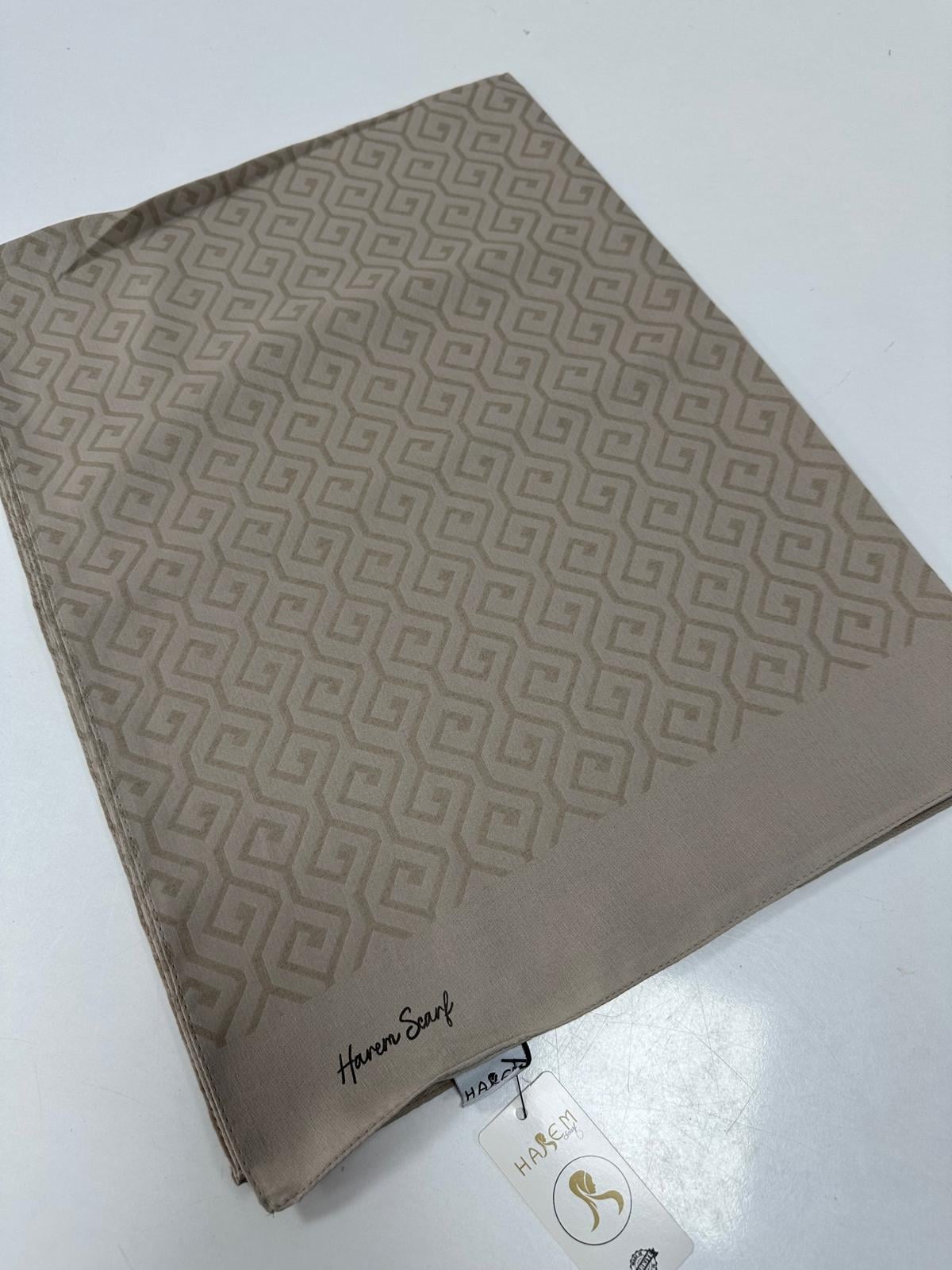 Harem Desenli Pamuk Gold Stella Şal HFW0414