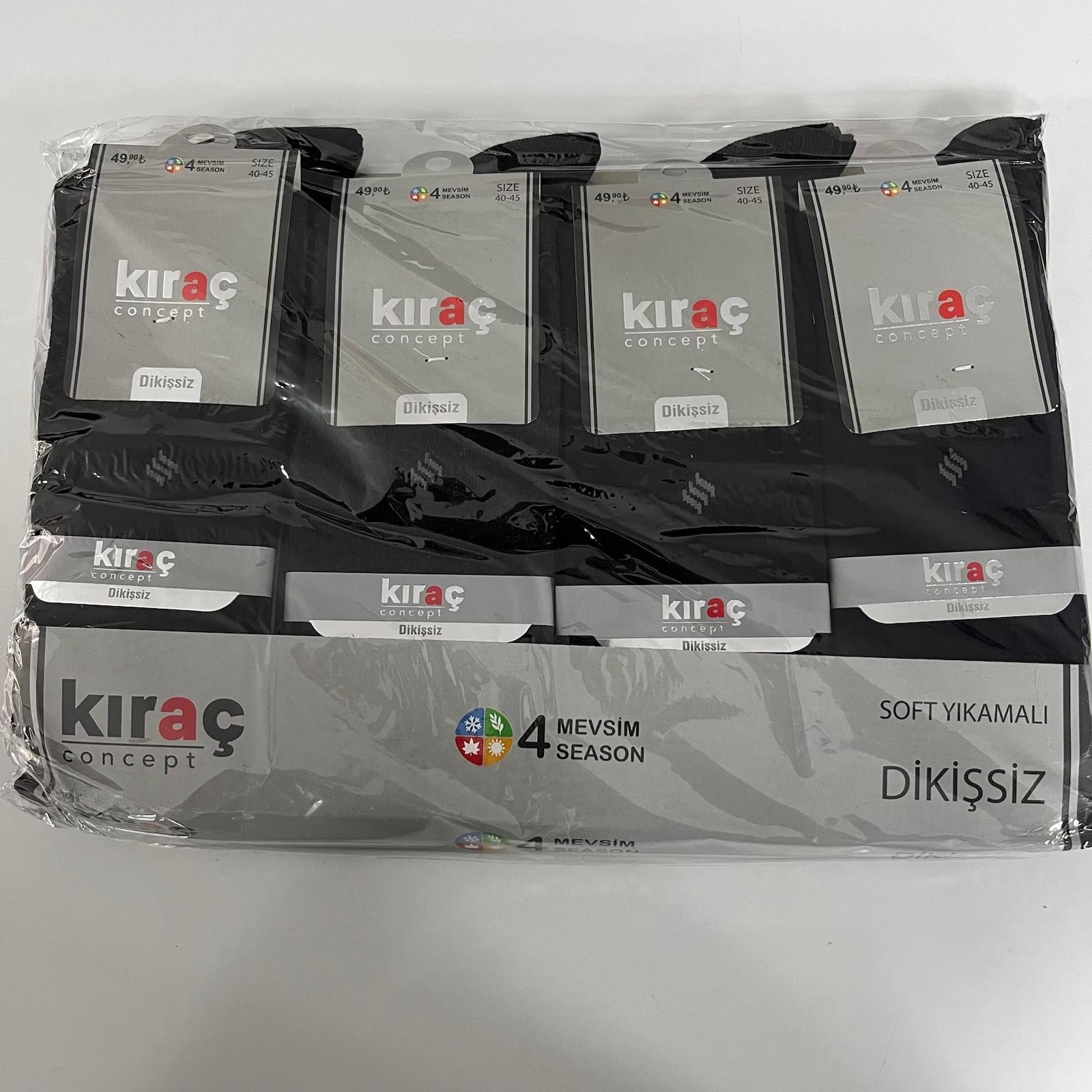 Kıraç Dikişsiz  Erkek Çorap 12'Lİ  CDA0568