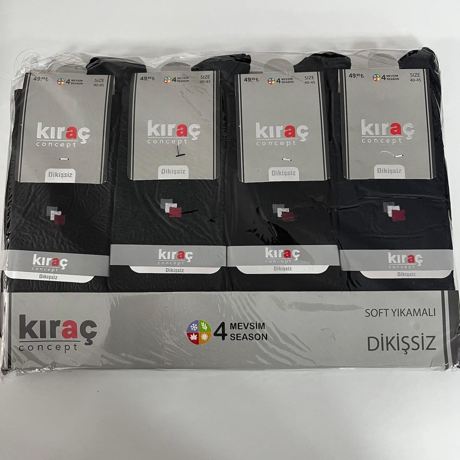Kıraç Dikişsiz  Erkek Çorap 12'Lİ  CDA0569