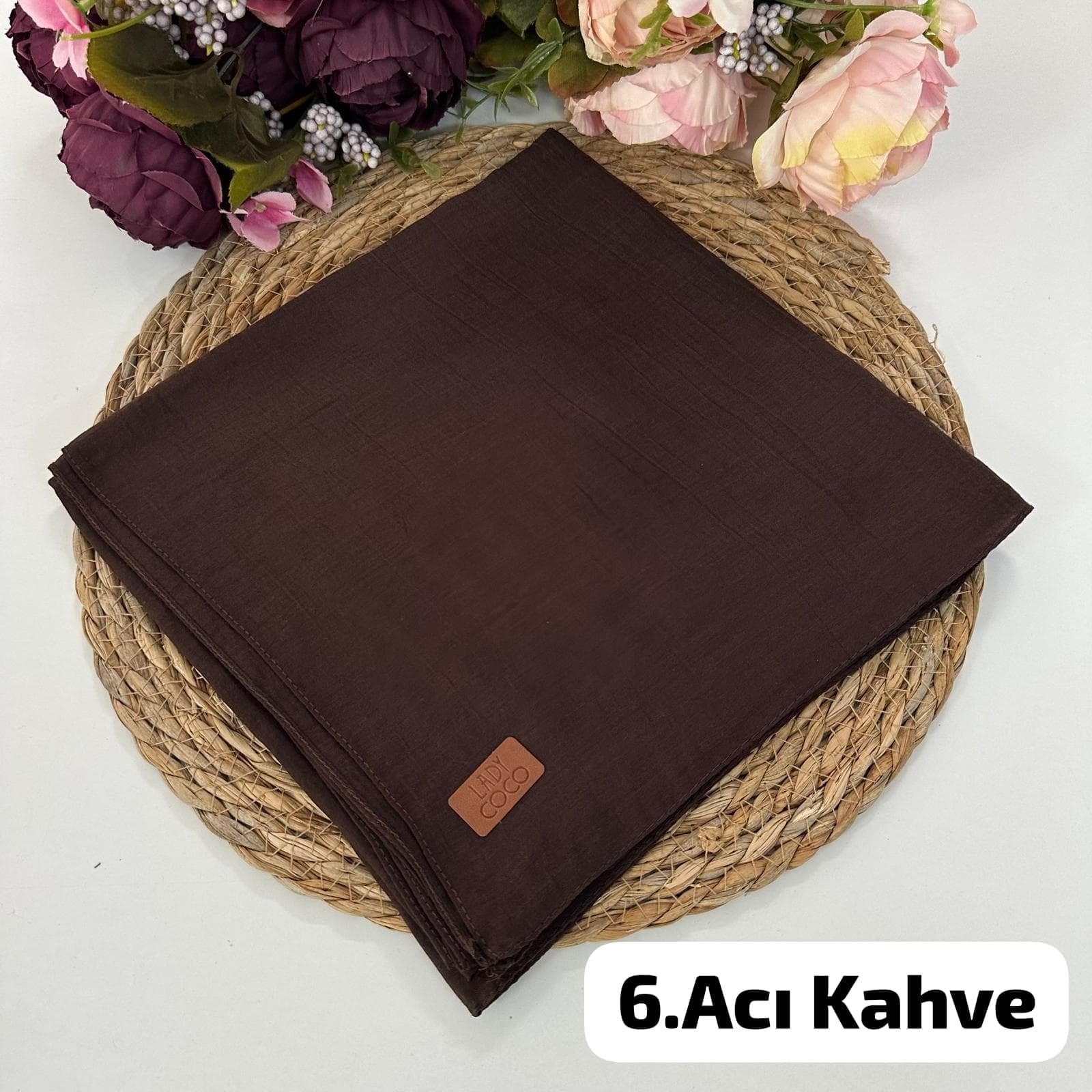 Lady Coco Rami Eşarp Acı Kahve PRE0206