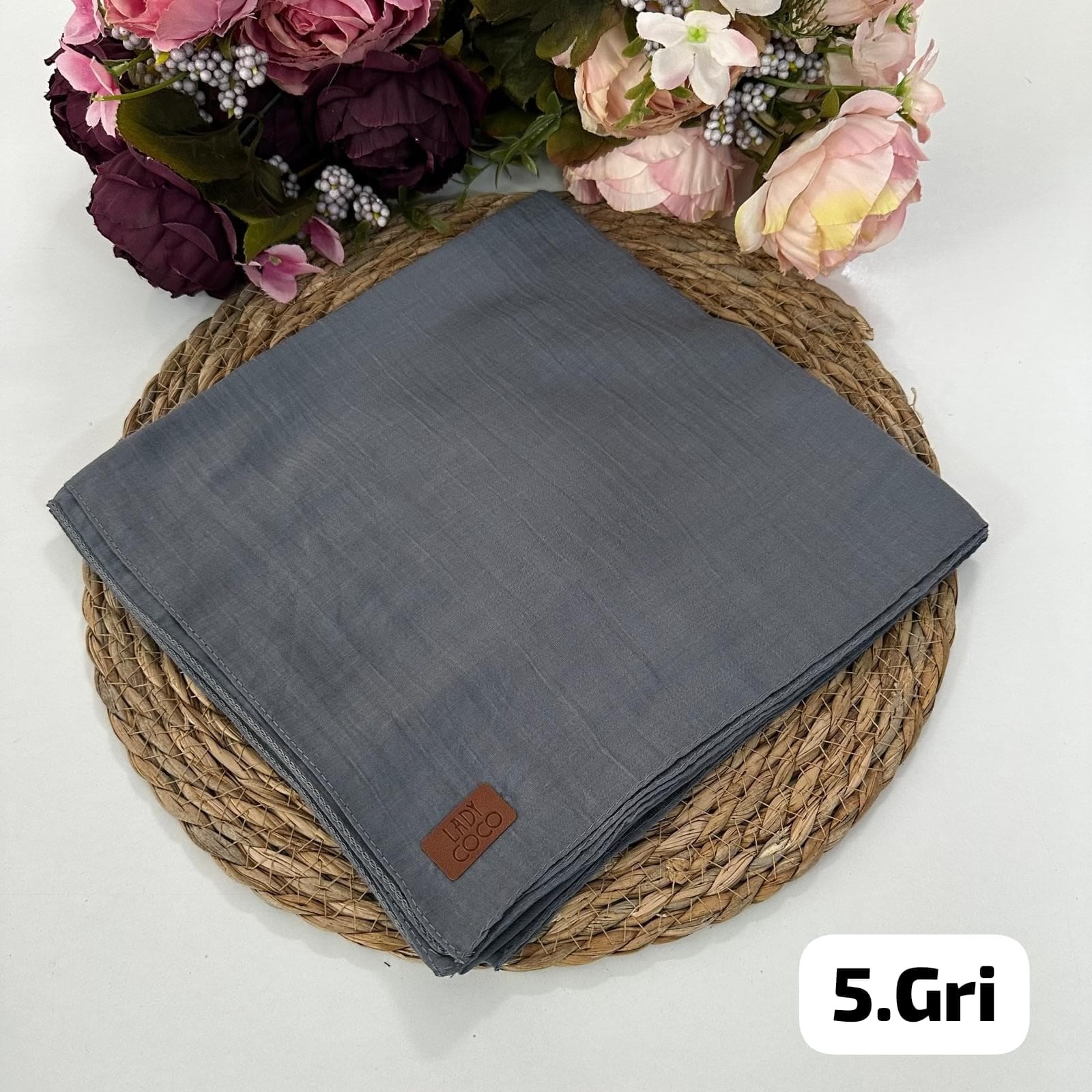 Lady Coco Rami Eşarp Gri PRE0205