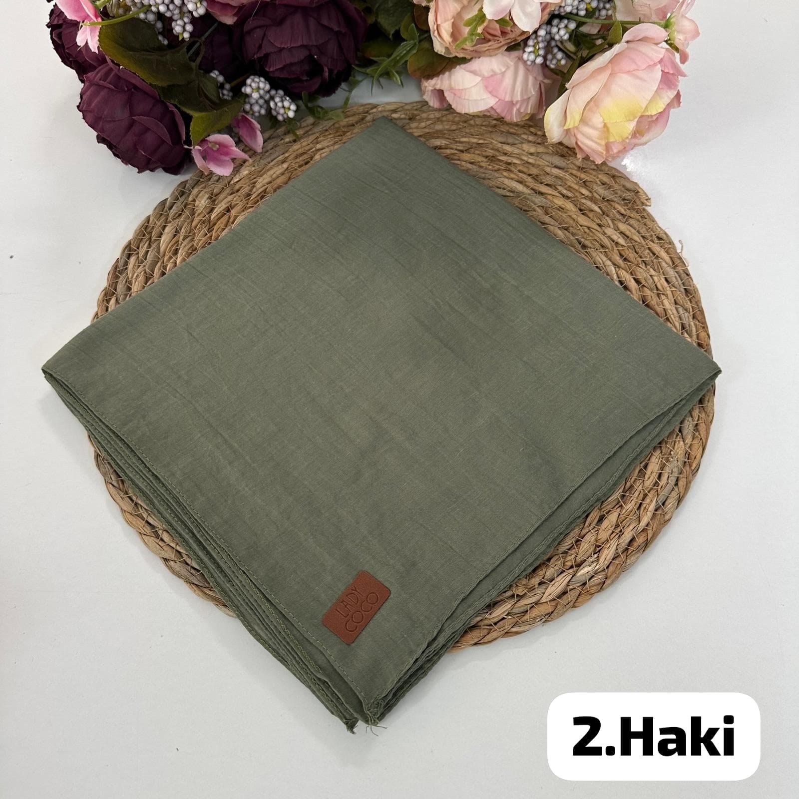 Lady Coco Rami Eşarp Haki PRE0202