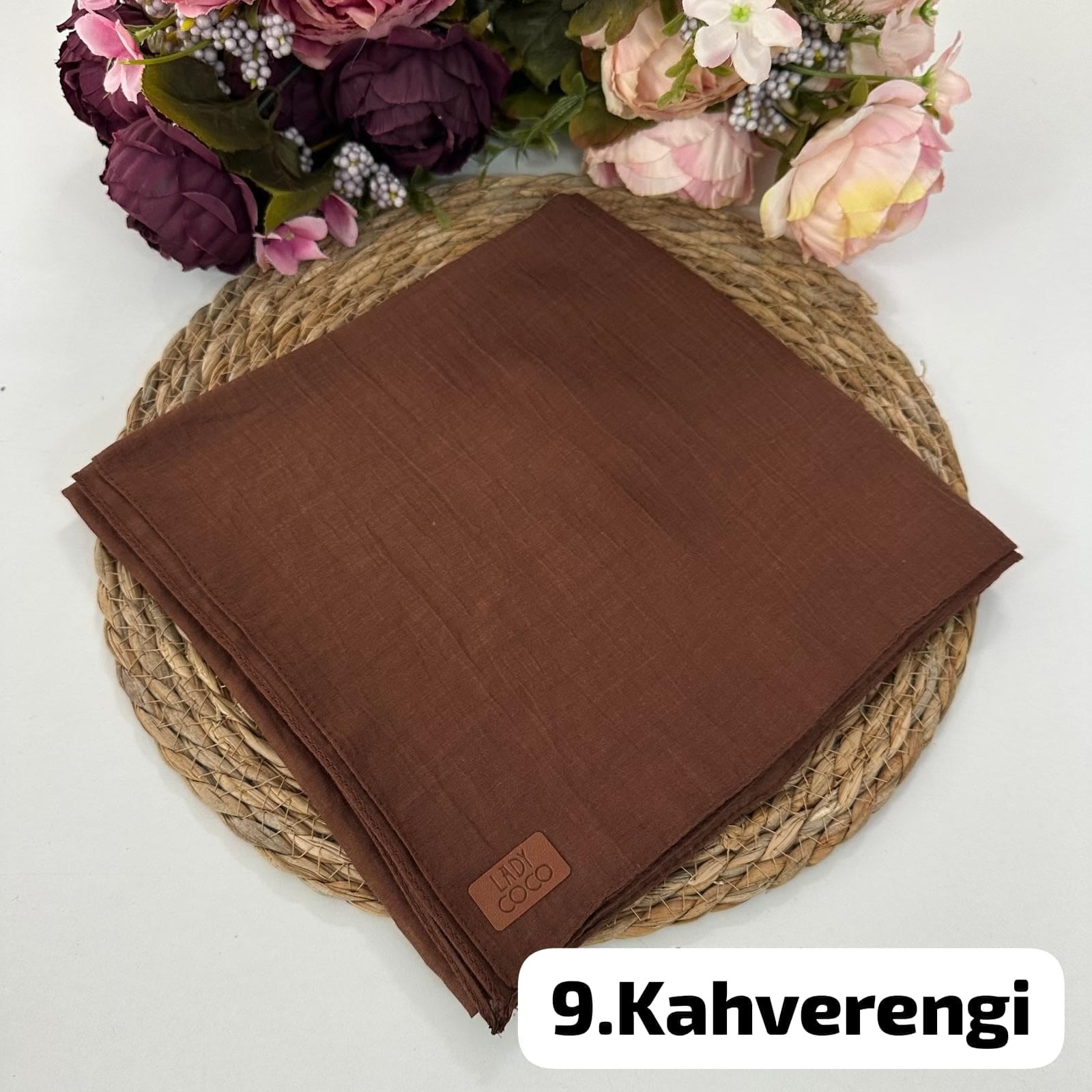 Lady Coco Rami Eşarp Kahverengi  PRE0209
