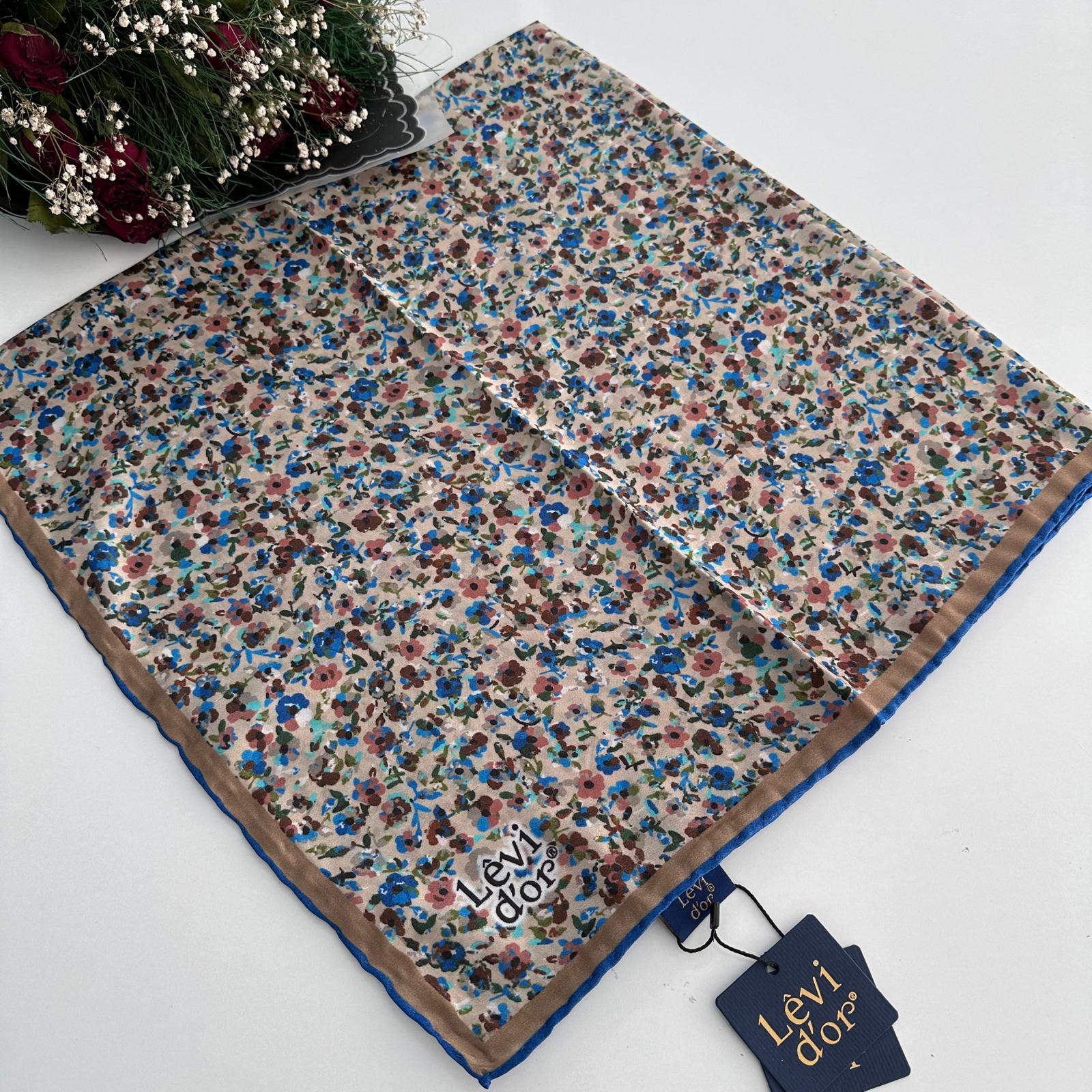 Levi'dor Kristal Eşarp Yeni Sezon Efsane Çiçek Desen LTK9002