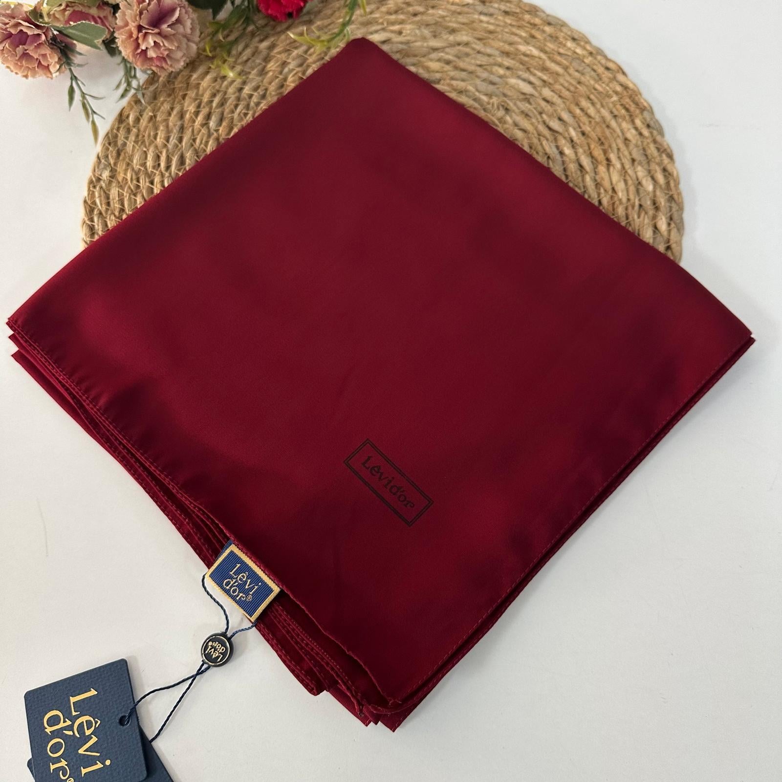 Levi'dor Medine İpeği Eşarp Bordo MEB0304