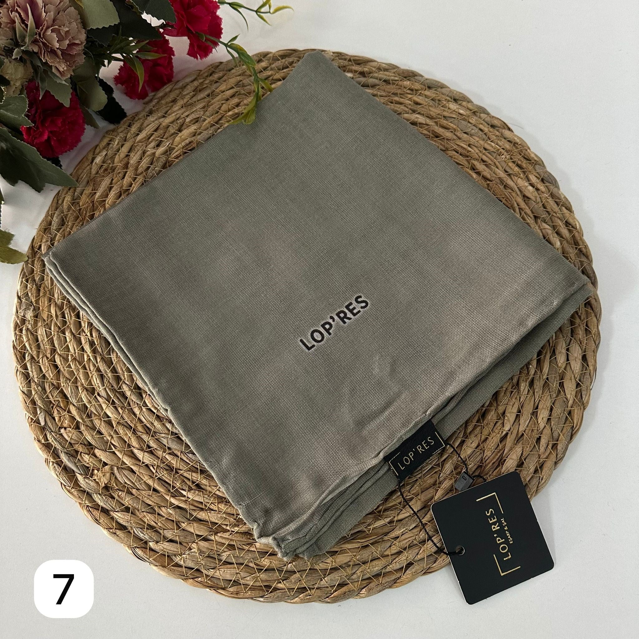 Lop'res Soft Pamuklu Eşarp Açık Yeşil LDNA0507