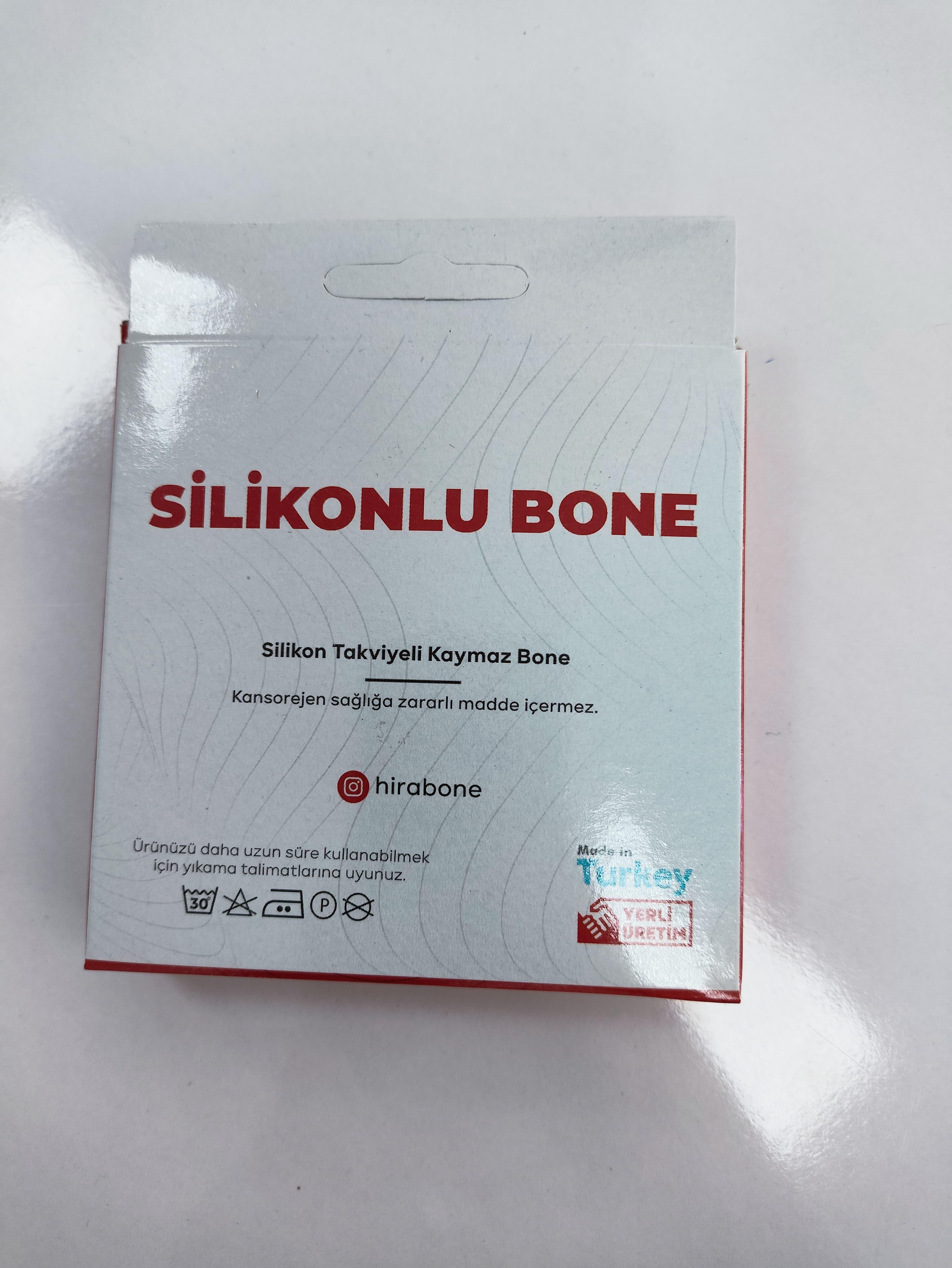 Lüx Premium Kaymaz Silikonlu Bone Siyah