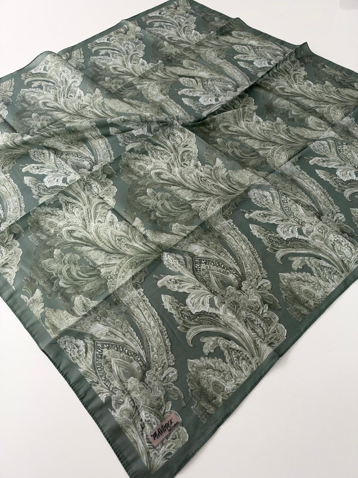 Mavi İpek Natural Soft Eşarp LGC0302