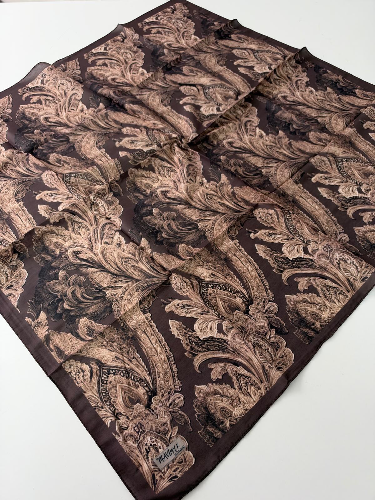 Mavi İpek Natural Soft Eşarp LGC0306
