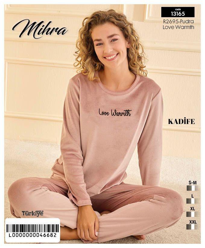 Mihra Kadife Pijama Takımı Siyah PJF1316501
